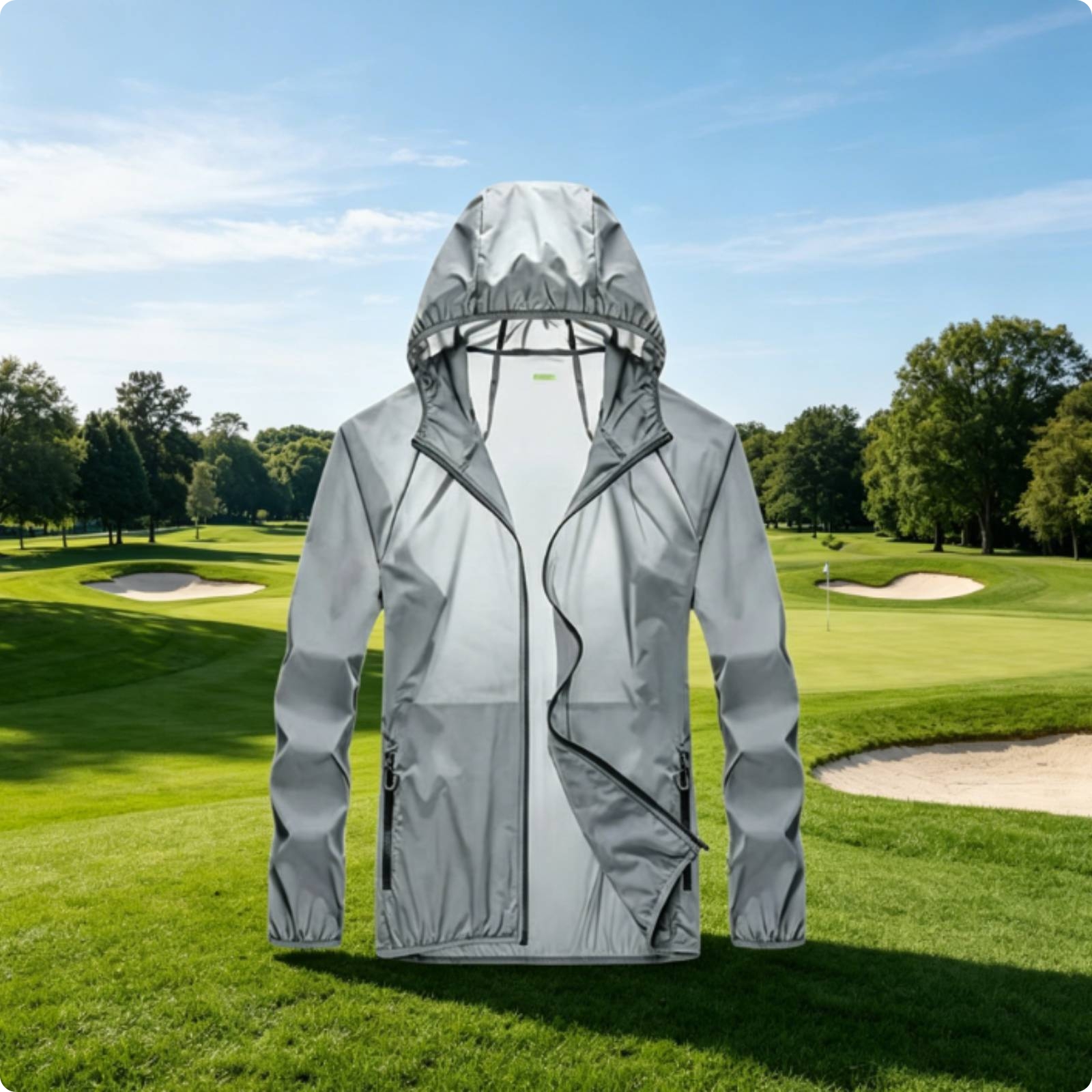 Golf-Regenjacke wasserabweisend leichte Regenjacke atmungsaktiv für Regenwetter