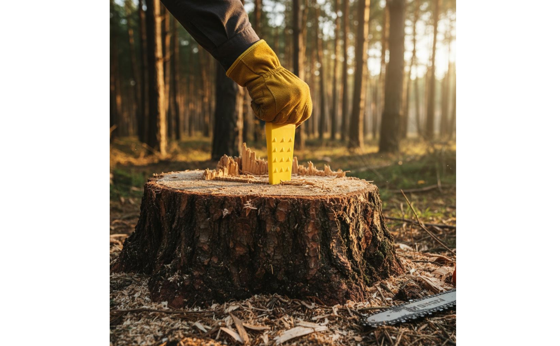 Plastic Tree Insert Ridged Design Wood Felling Insert Anti-Slip Teeth