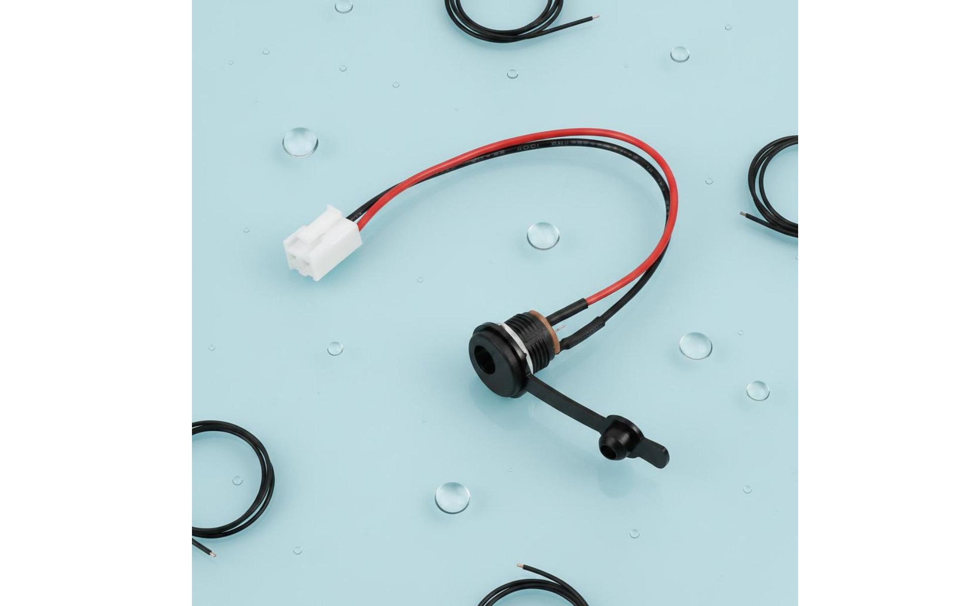 Scooter Bike Charger Port Copper Contact Round DC Charging Port Easy to Install