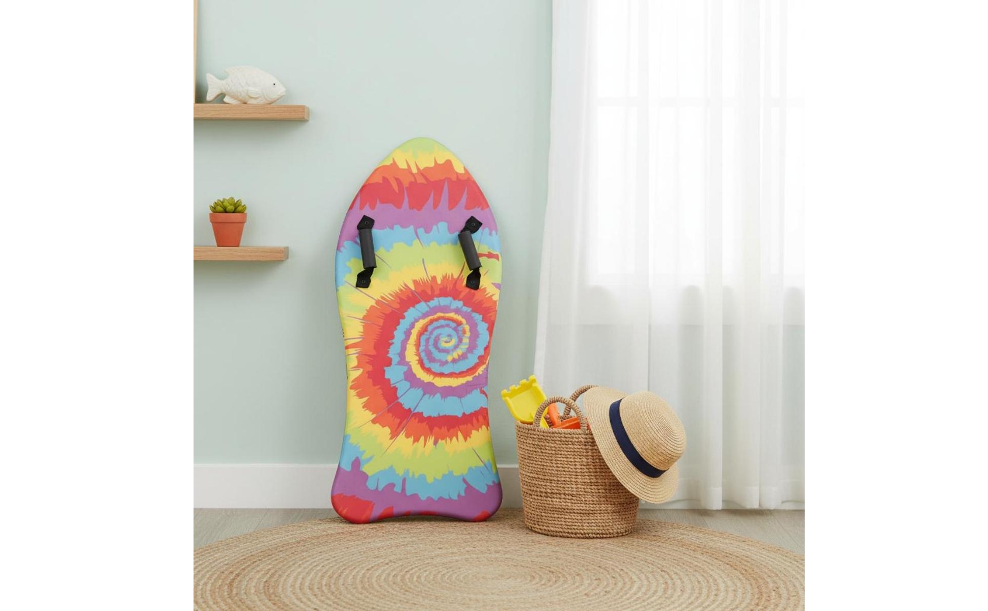 EPS Core Bodyboard Buoyant Body Board Lightweight for Surfing, Beach, Kids