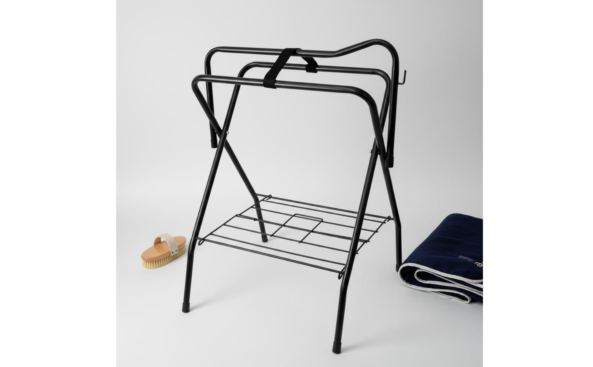 Folding Saddle Rack Foldable Folding Saddle Stand Thickened for Equestrians