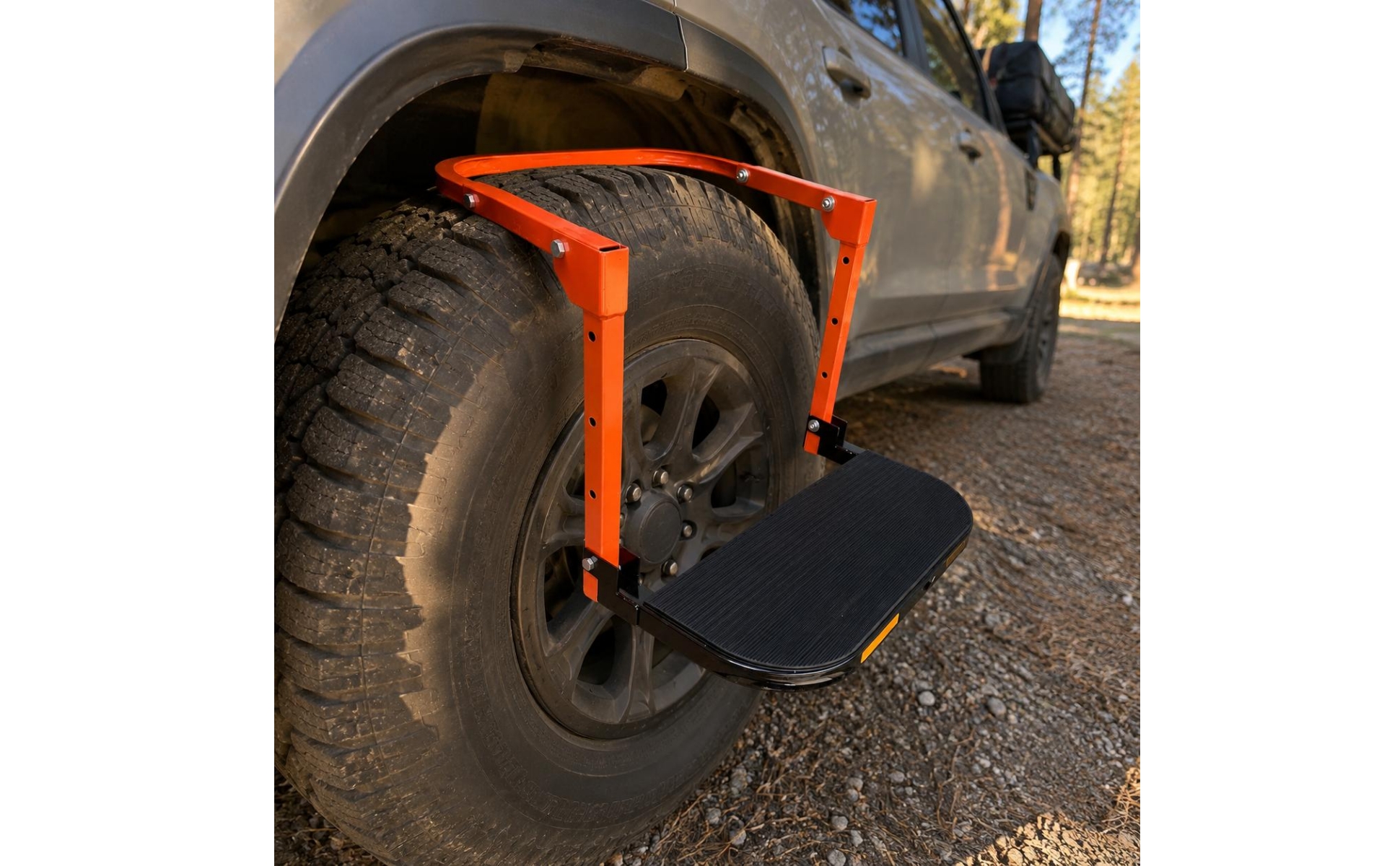 All-Terrain Tire Step Portable Folding Tire Step Anti-Slip for Roof Entry