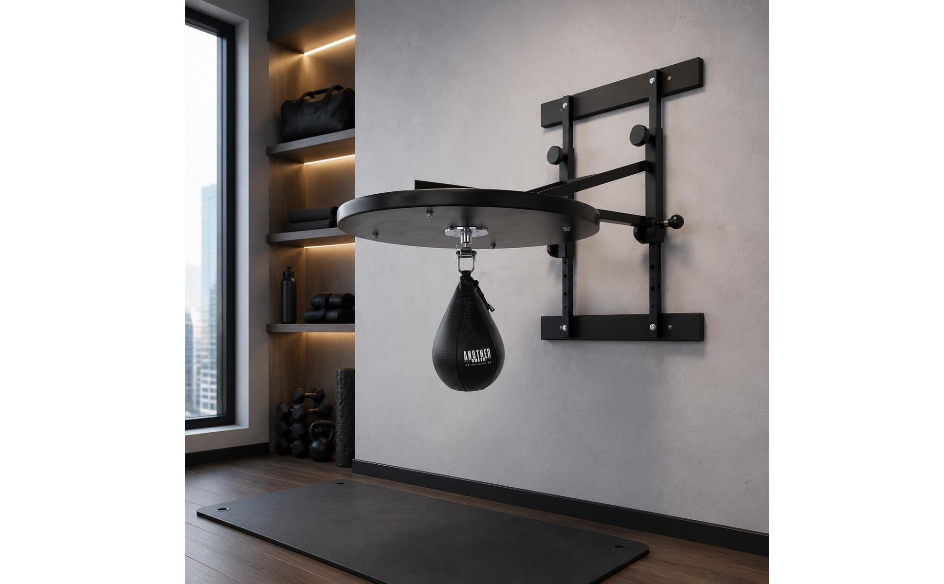 Wall-Mounted Rebound Ball Rack Adjustable-Height Rebound Ball Wall Rack 3.8 Cm