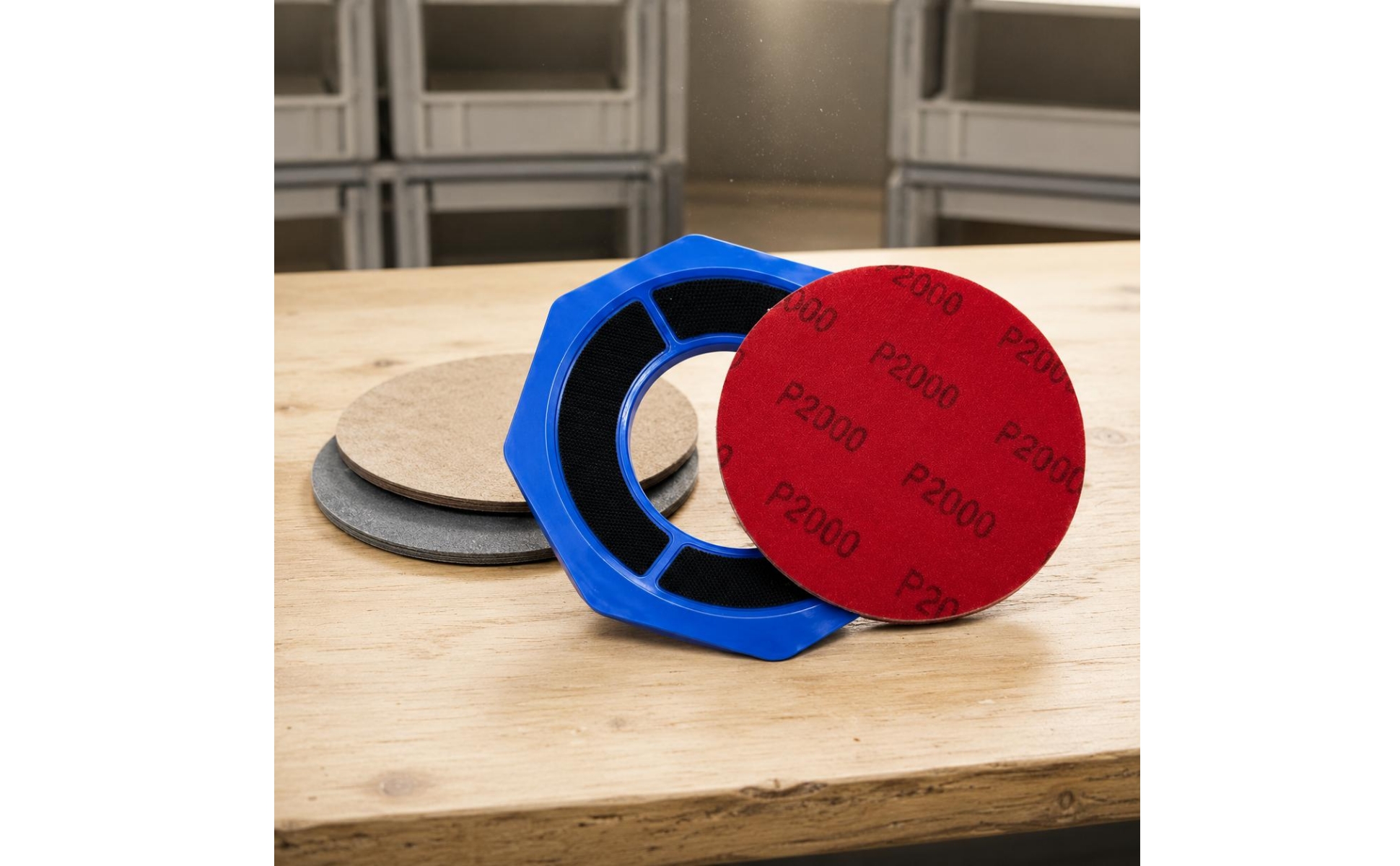 Portadisco Ottagonale Presa Interna Segmentata Supporto Pad Abrasivo