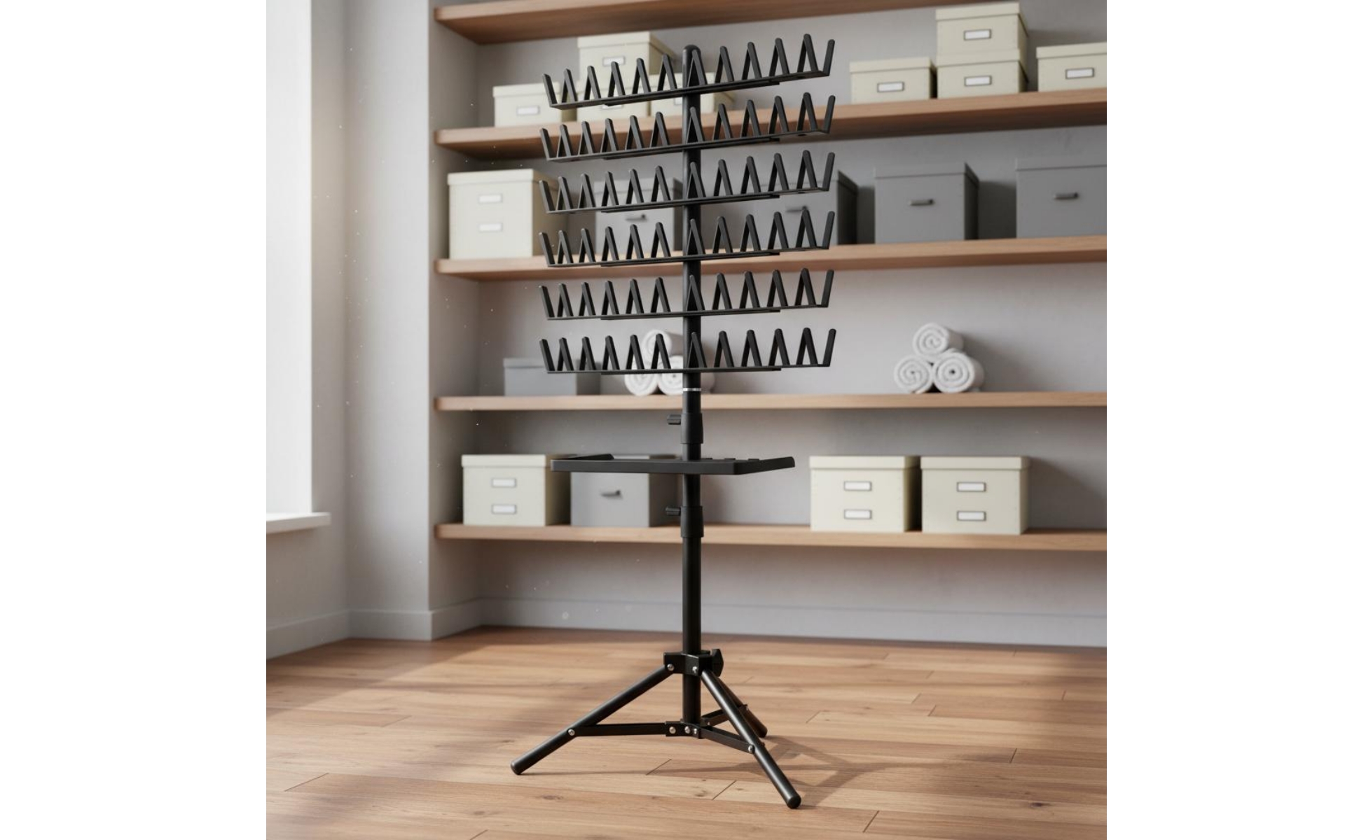 Verstellbarer Perückenständer verstellbar Perückenorganizer mit Tablett