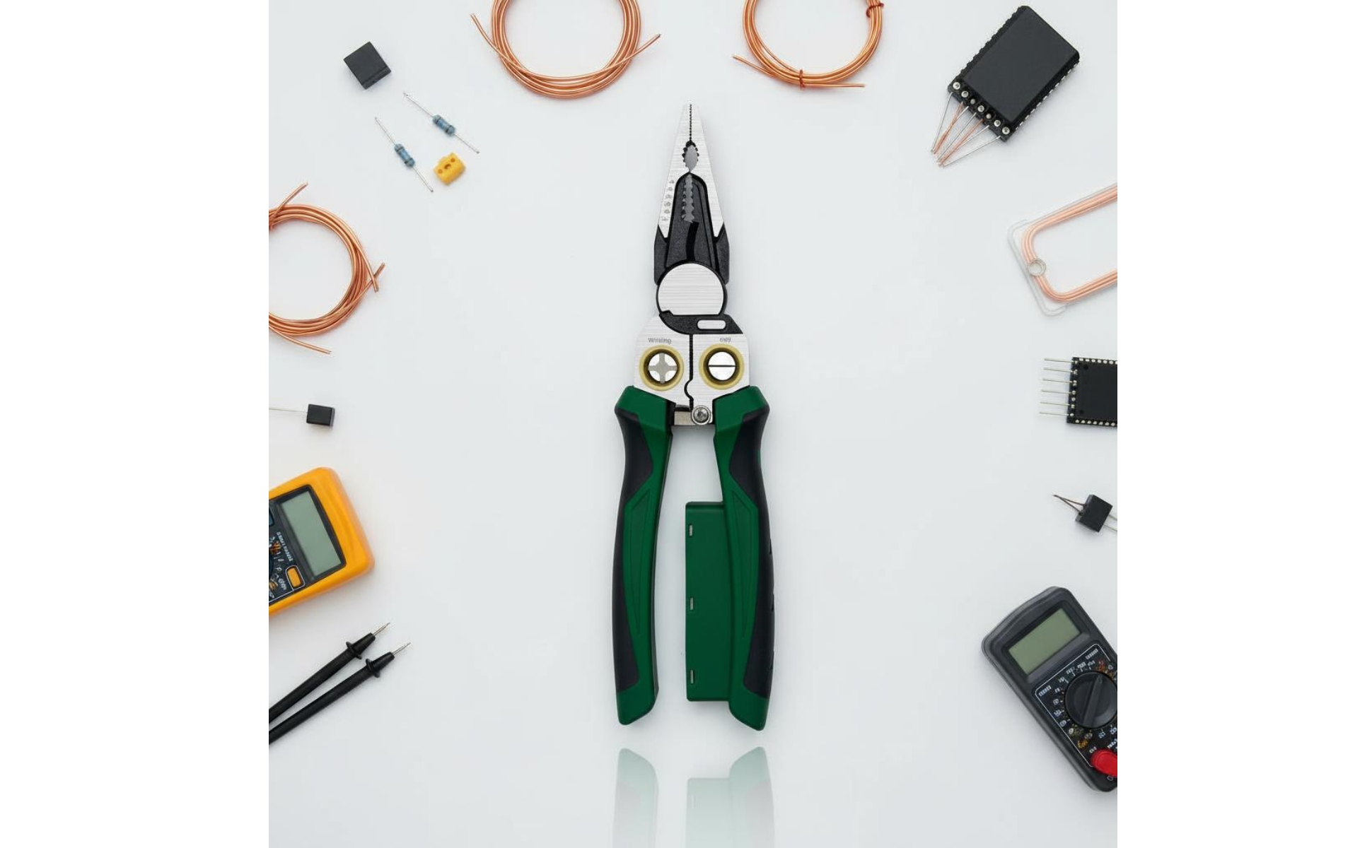 Elektrikerzange Spannungsprüfer Abisolierzange Multifunktional für Elektriker