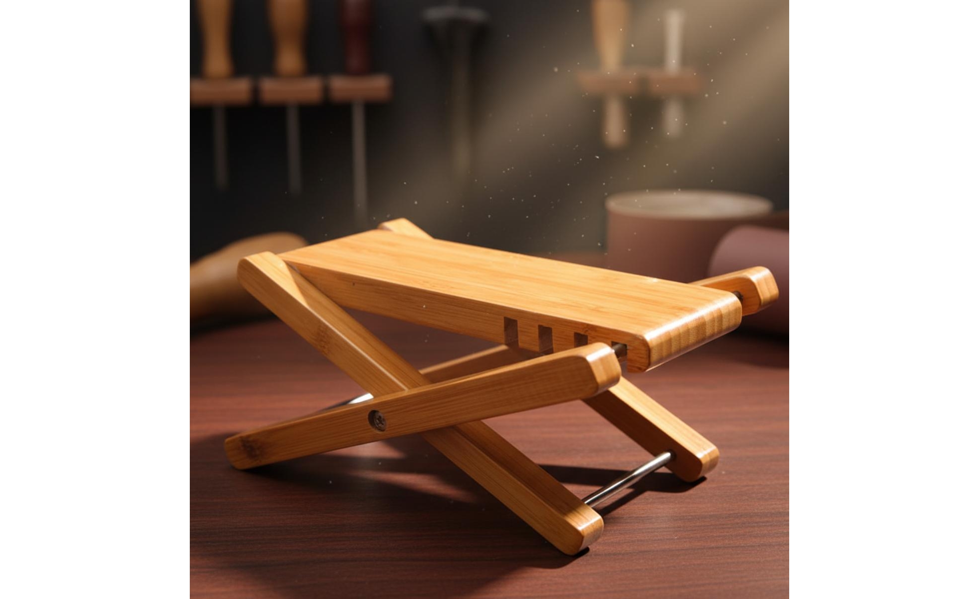 Solid Wood Guitar Footrest Foldable for Practice, Performance, Musicians