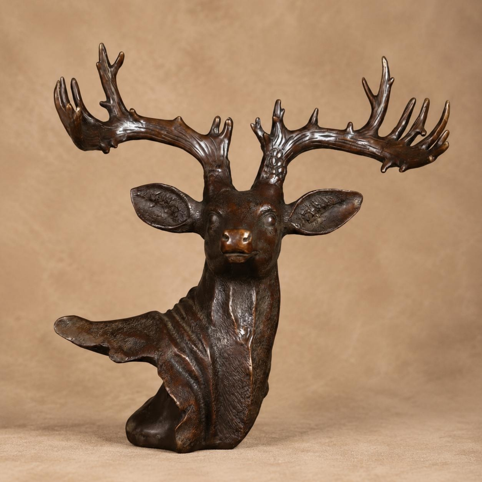 Deer Head Sculpture Gift Suggestion Home Decor Long-Lasting - Produktbild 6