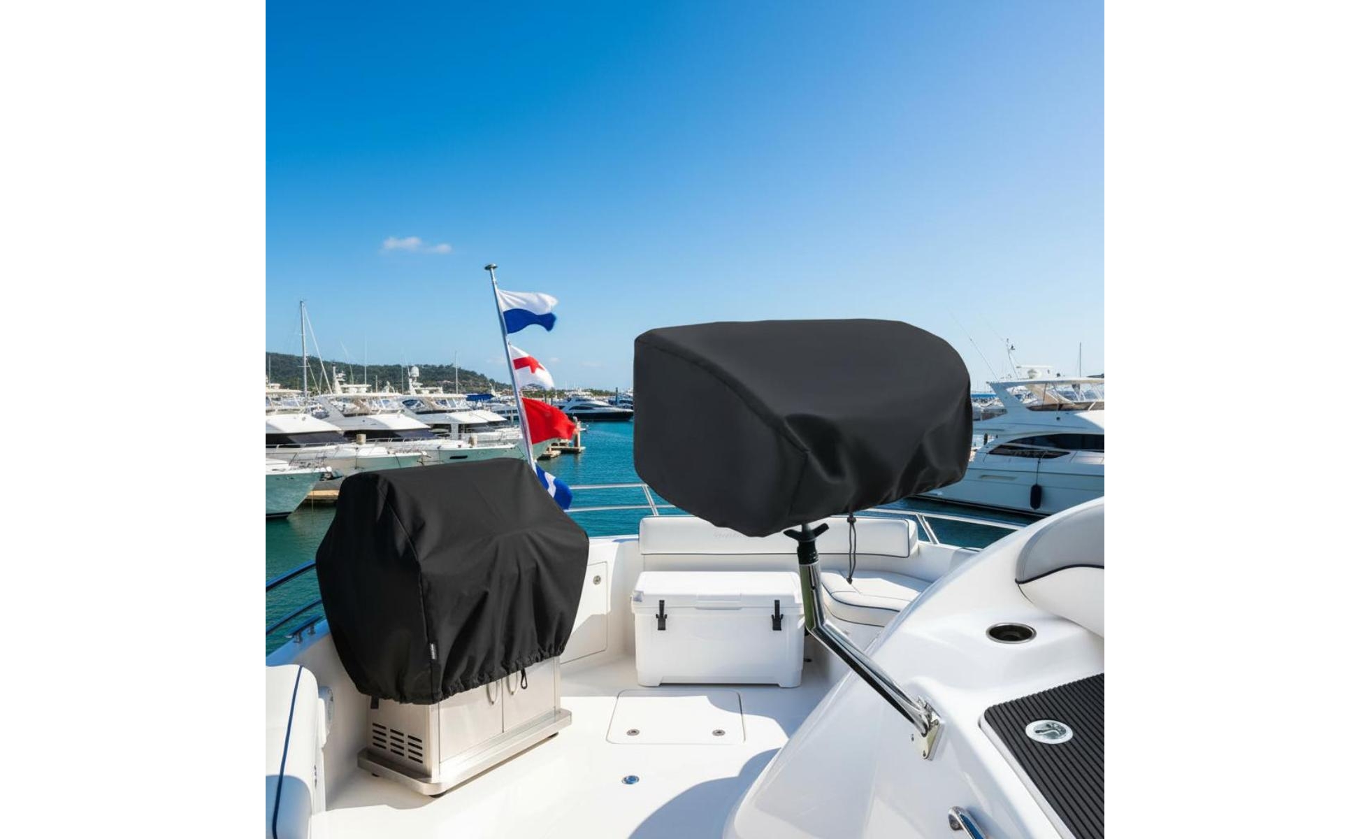 Marine Grill Cover Winter Precipitation Resistant Boat Grill Cover Waterproof