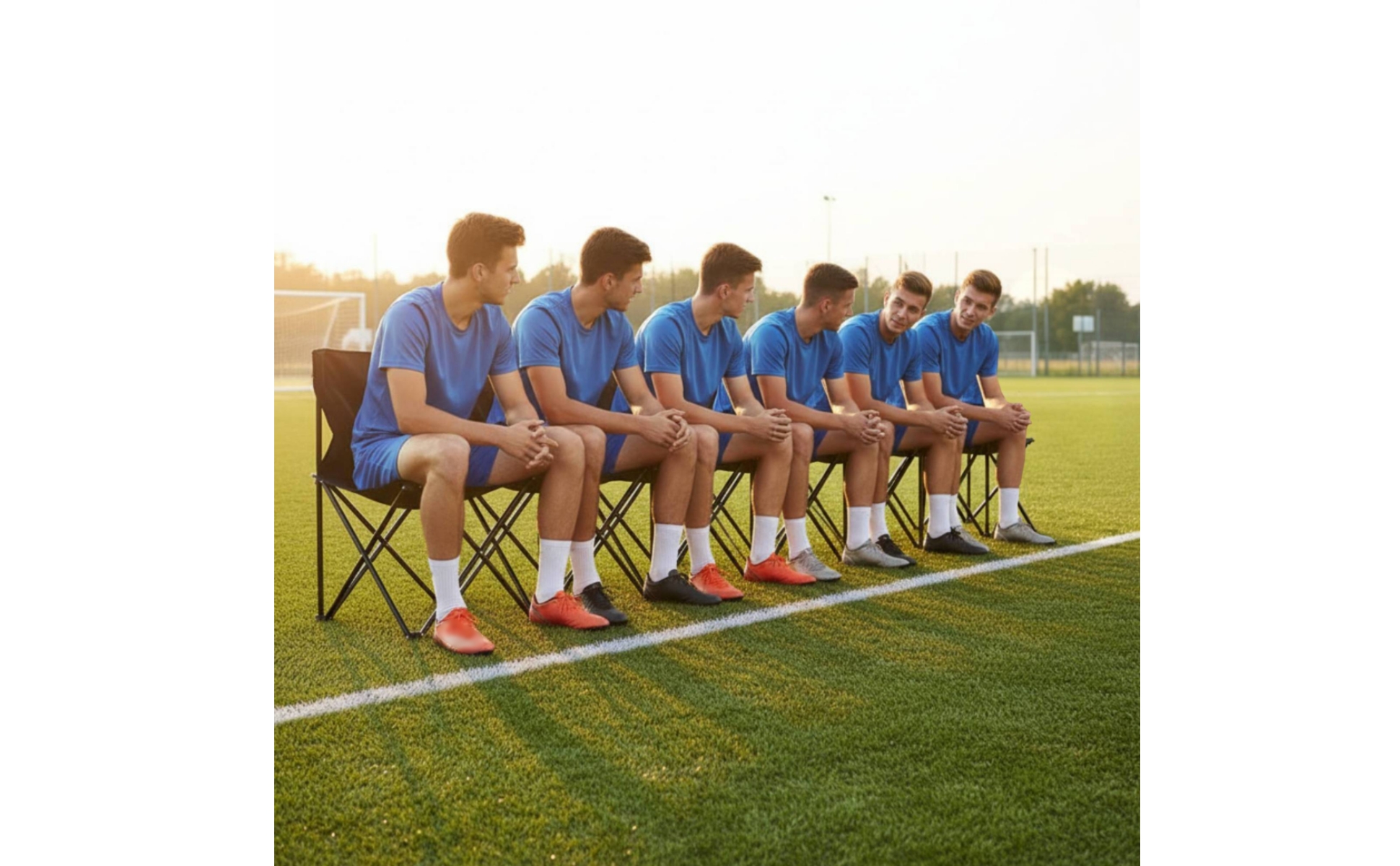 Team Sideline Bench 600D Oxford Material Portable Team Bench Backrest for Beach
