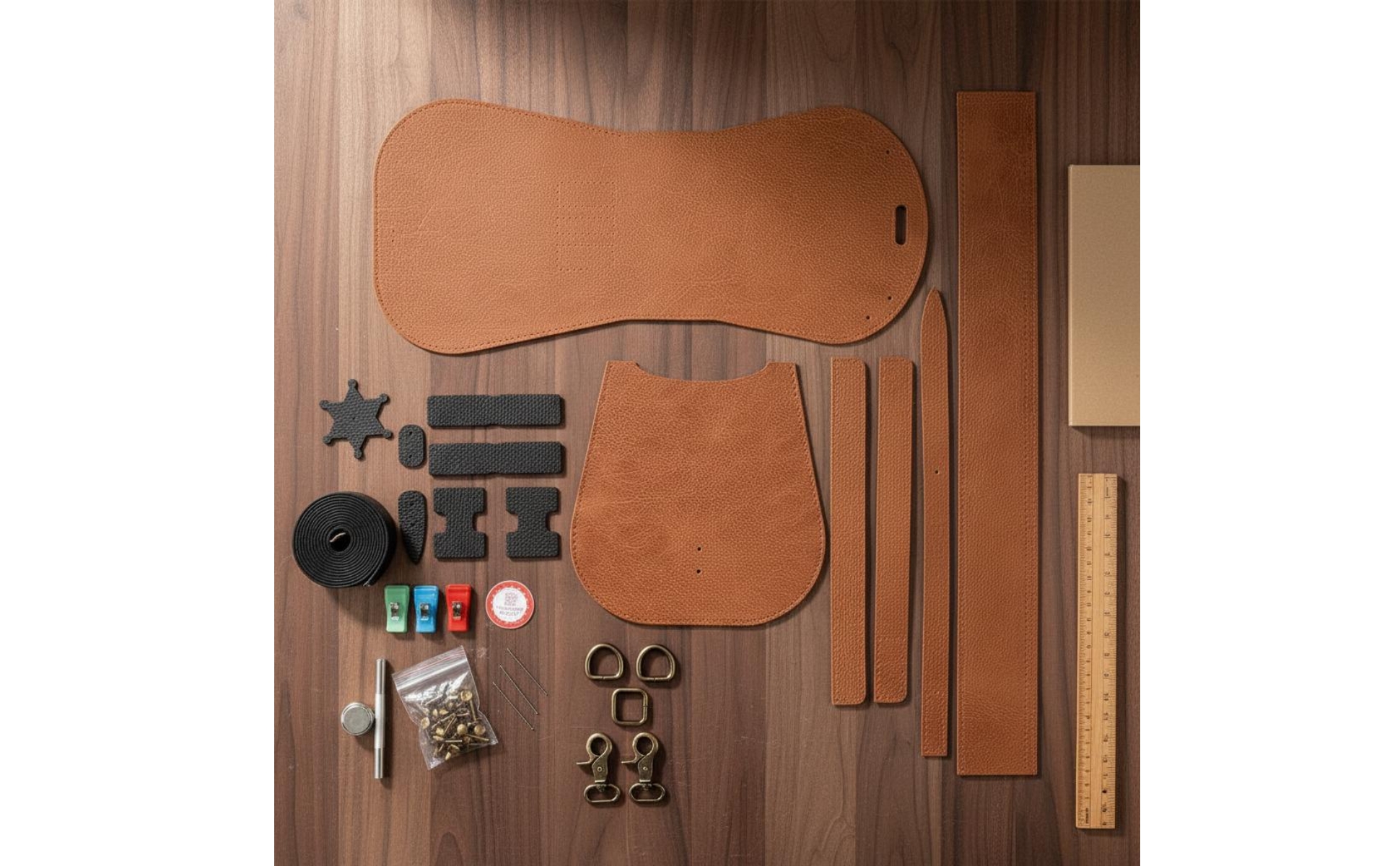 Riveted Crossbody Bag Set Handmade Edgy Aesthetic Shoulder Bag Kit
