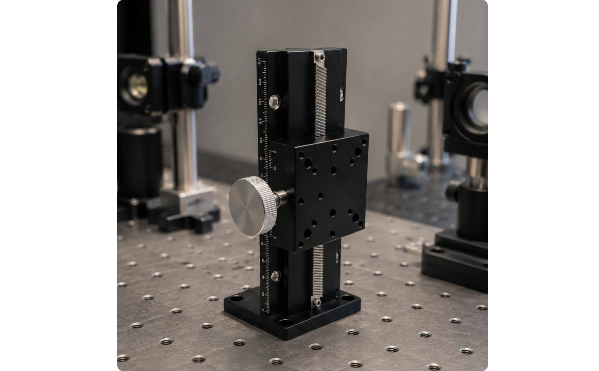 Vertical Axis Stage Wedge Channel Dovetail Z Trimming Stage Fine Tuning