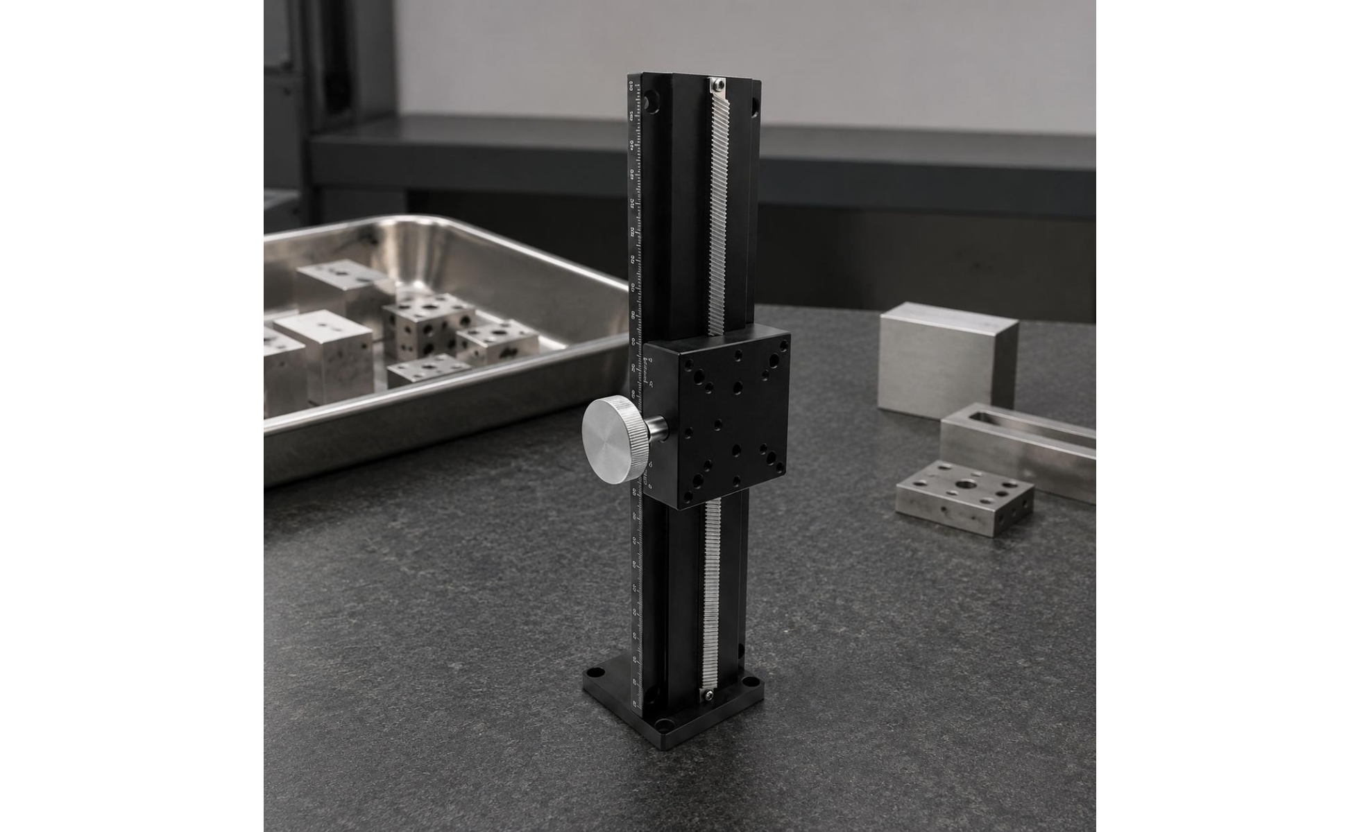 Vertical Axis Stage Wedge Channel Dovetail Z Trimming Stage Fine Tuning