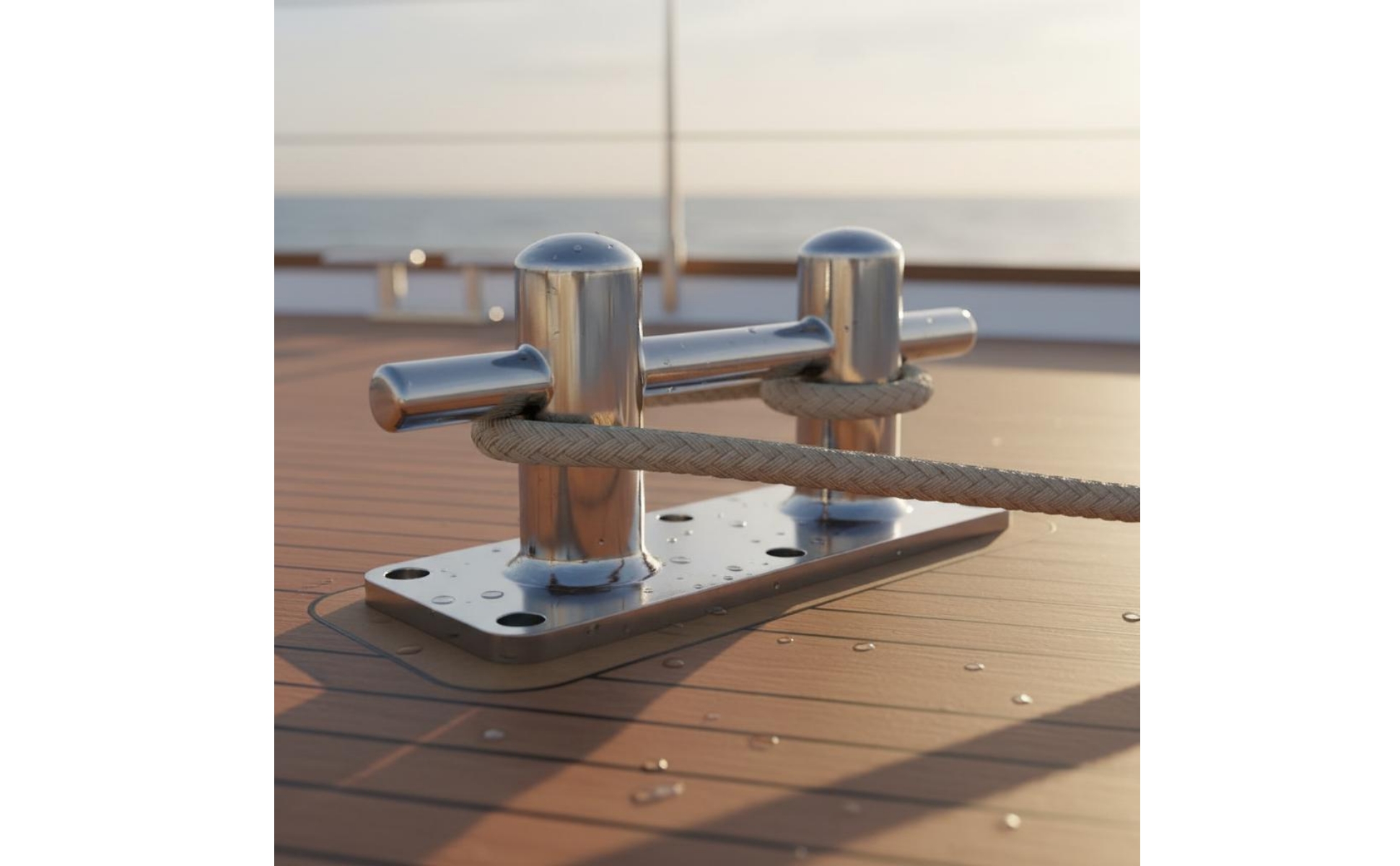 Stainless Steel Mooring Bollard Polished Finish Heavy Duty Dock Bollard