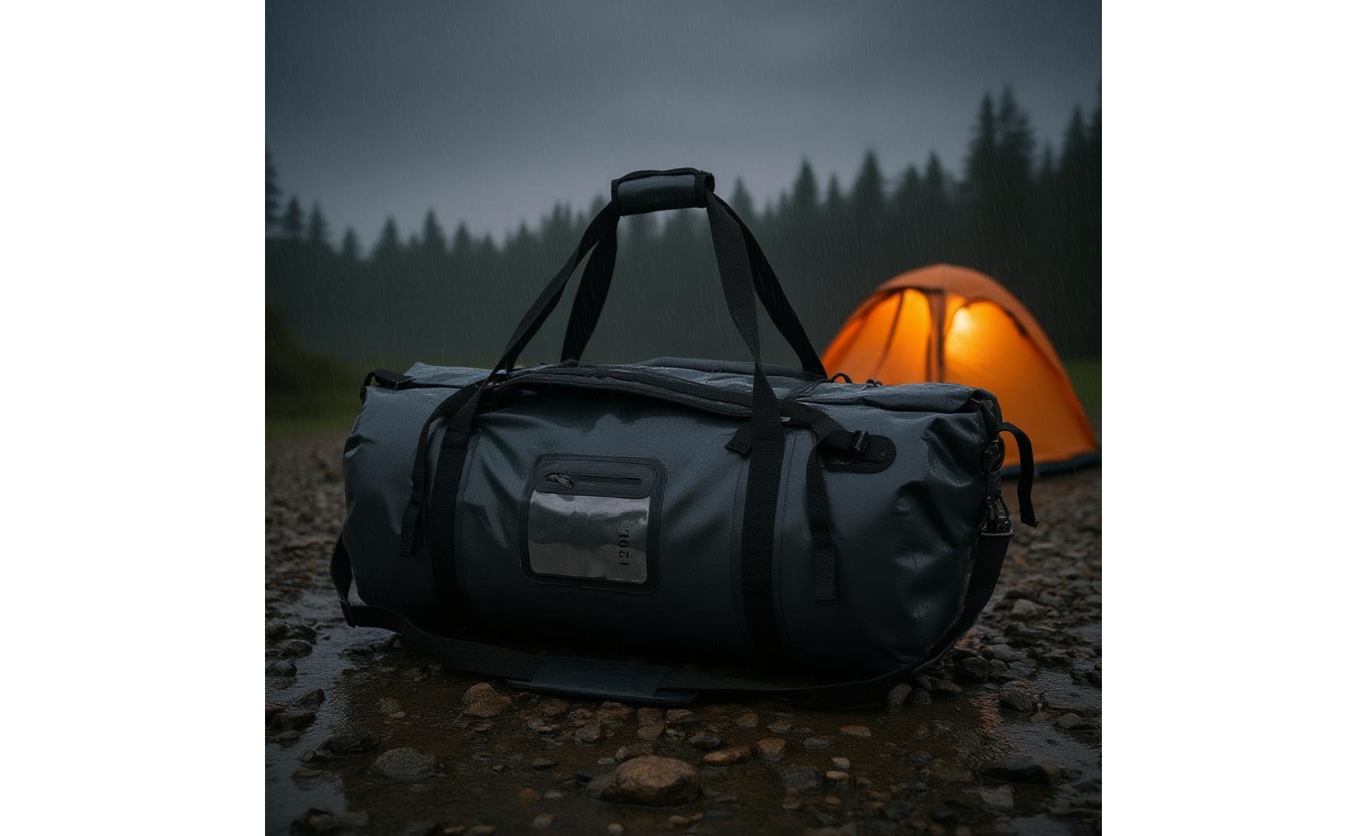 Waterproof Duffel Backpack 500D PVC Rollrollroll-Top Dry Duffel Heat-Sealed