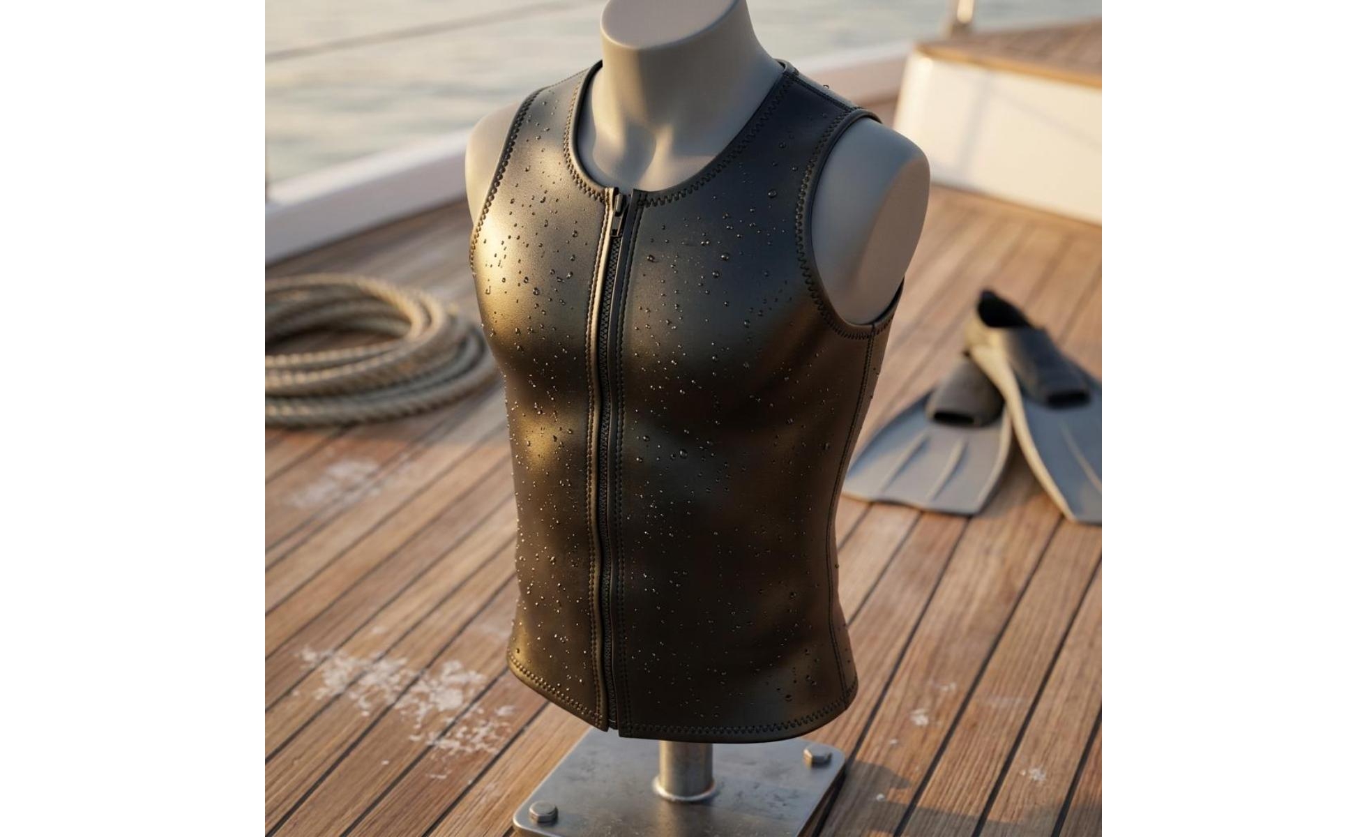 Dive Shorts Shiny Skin 2 Mm Wetsuit Set Stretchy for Snorkeling, Swimming