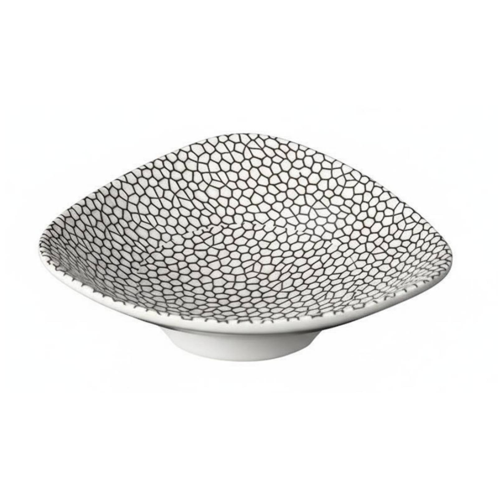 Triangle Plate Japanese Style Bbq Plate Unbreakable Melamine Serving Tray for Restaurant