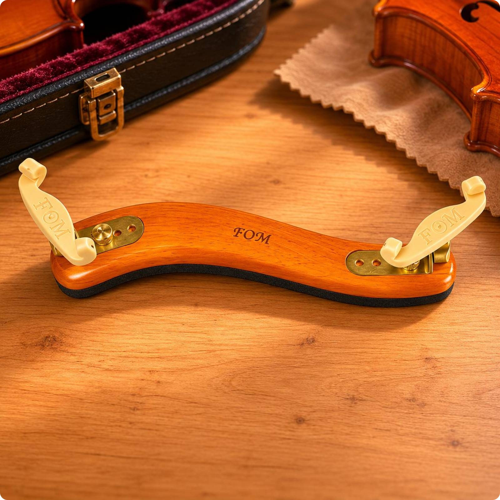 Holz Violine Schulterstütze gebogen Saiteninstrument Zubehör Snap-On