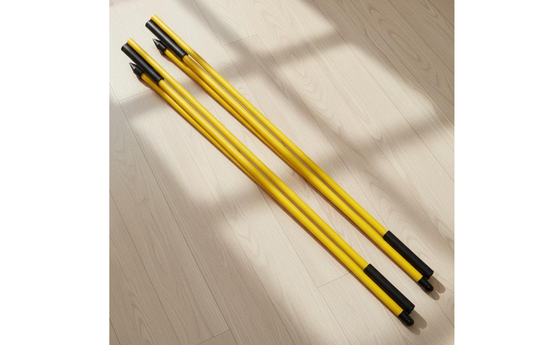 2 Pieces Golf Alignment Stick Foldable Golf Alignment Rod 3-Section