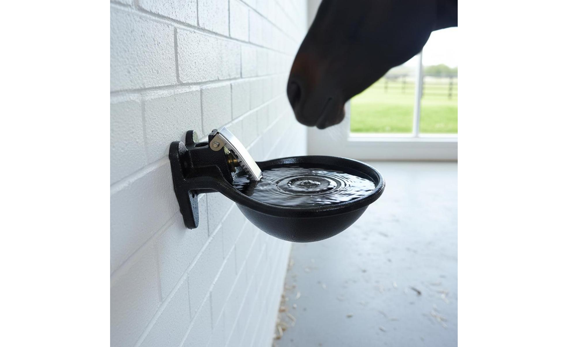 Automatic Horse Waterer Easy to Clean Horse Water Dispenser for Barn