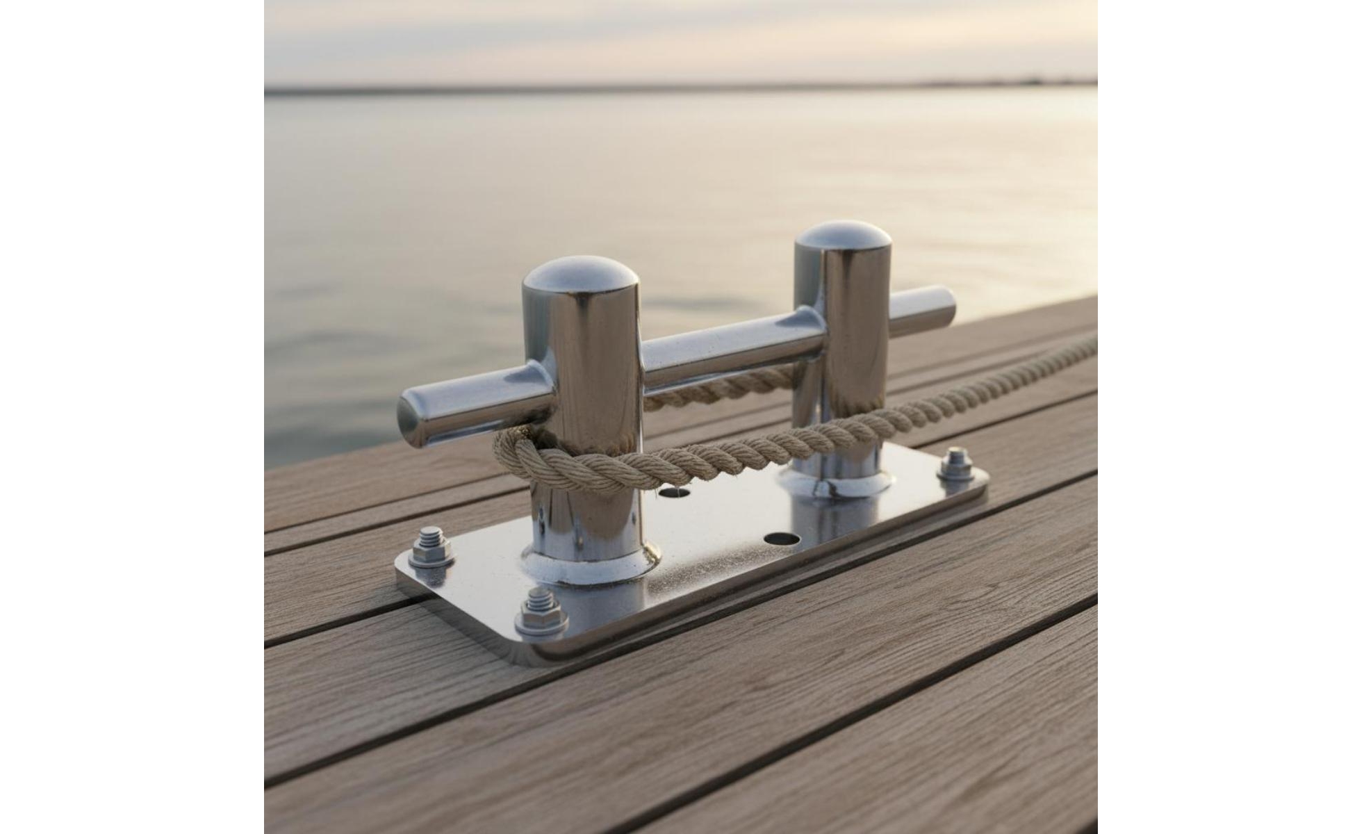 Stainless Steel Mooring Bollard Polished Finish Heavy Duty Dock Bollard