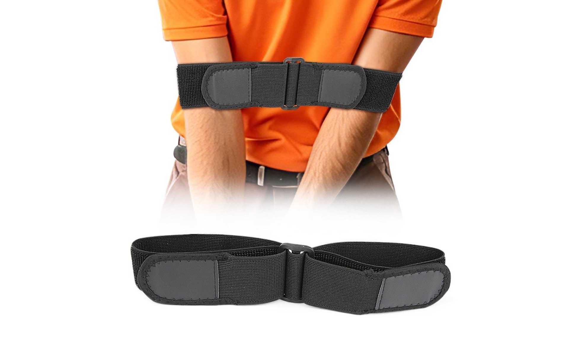 Golf Swing Arm Band Hook-and-Loop Golf Arm Training Band Adjustable for Golfers