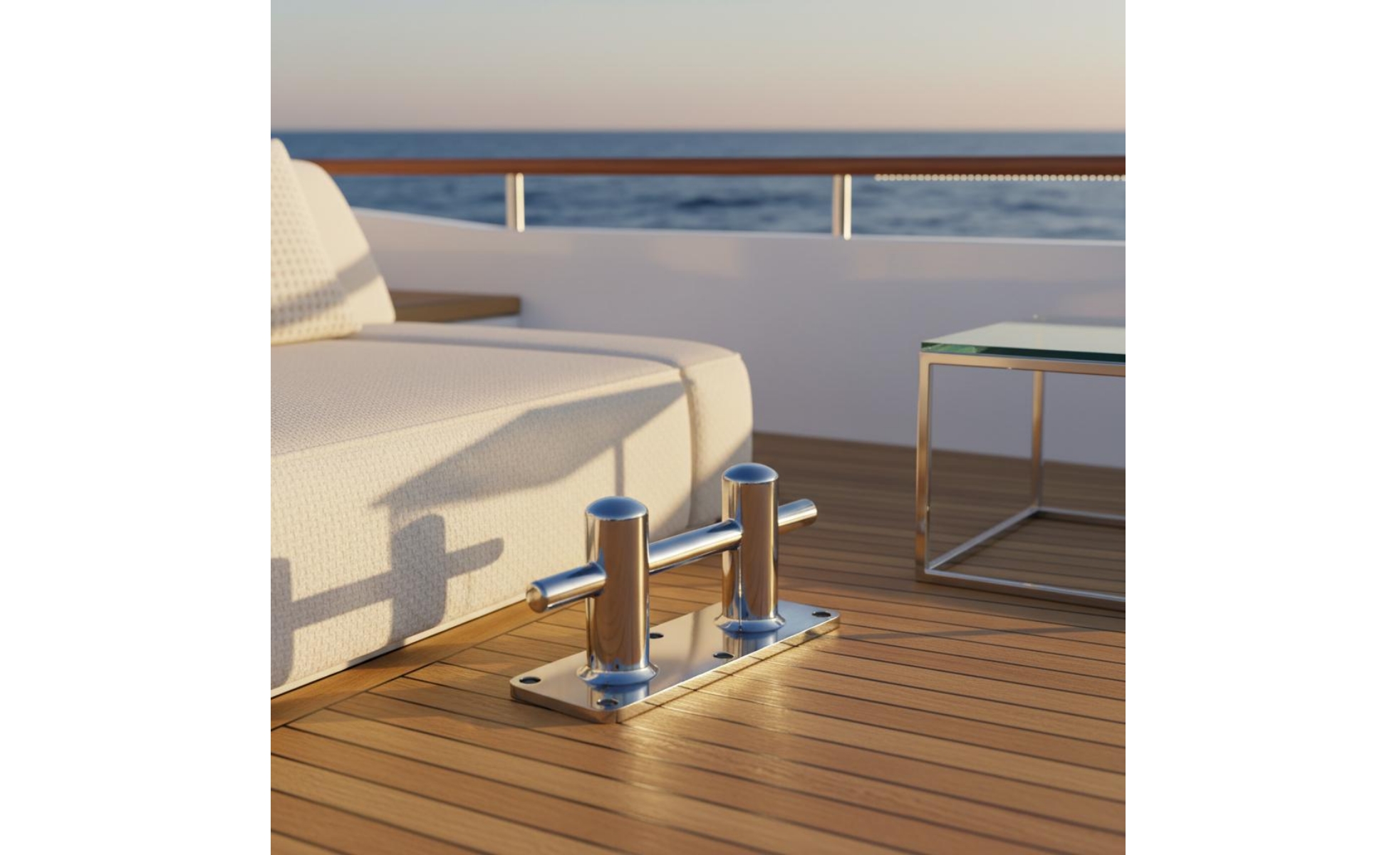 Stainless Steel Mooring Bollard Polished Finish Heavy Duty Dock Bollard