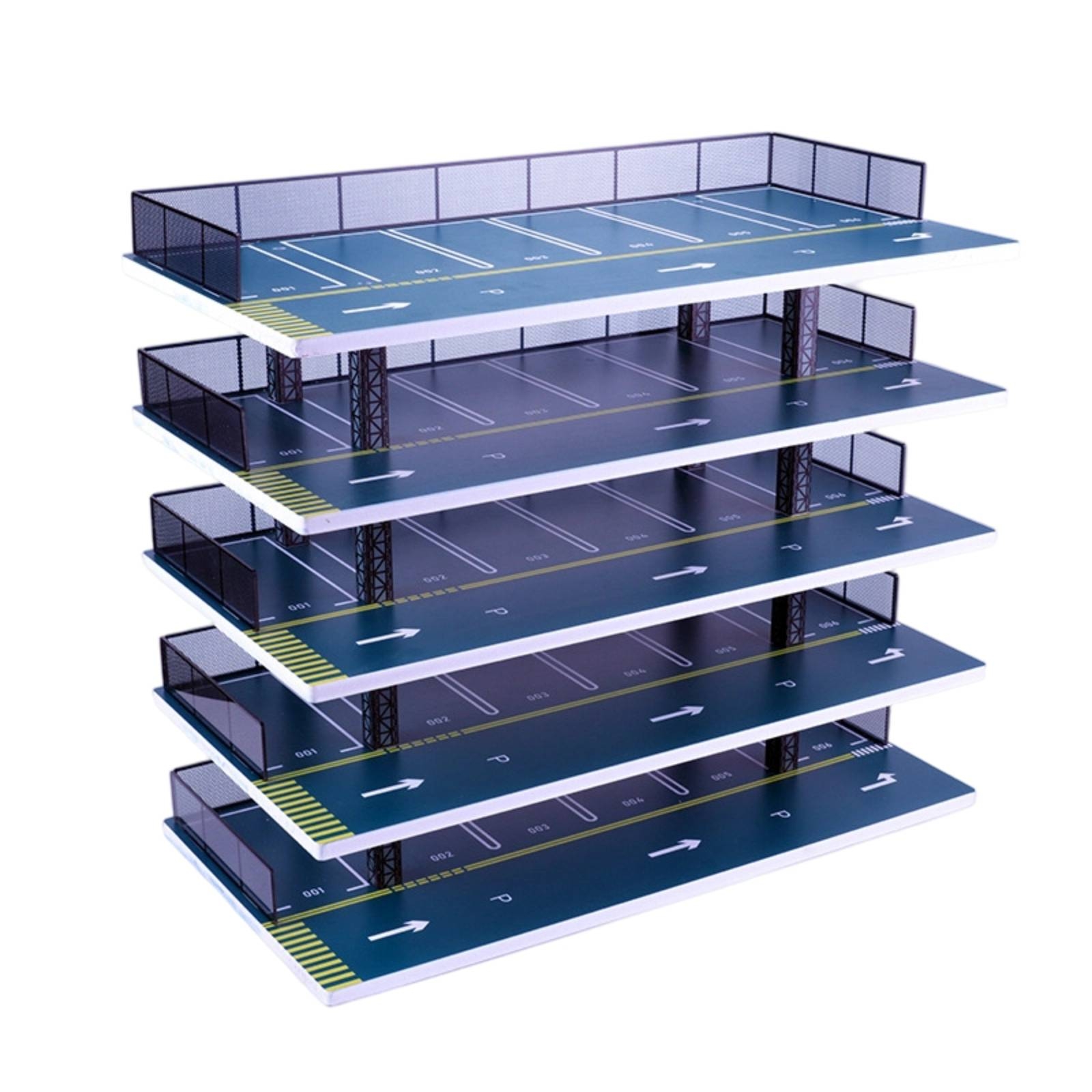 1:32 Car Display Stand Four-Tier Diecast Car Garage 5 Tiers Parking Garage Display Stand for Kids, Room