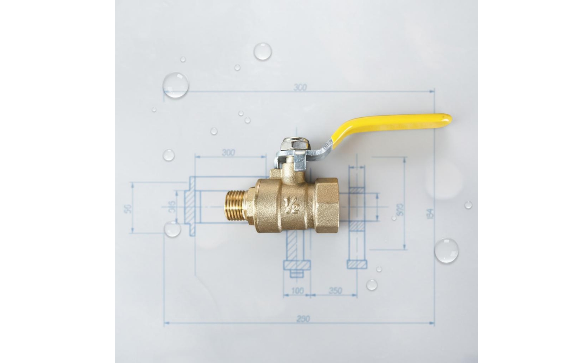 Compressor Drain Valve Brass Air Valve Easy to Turn Handle