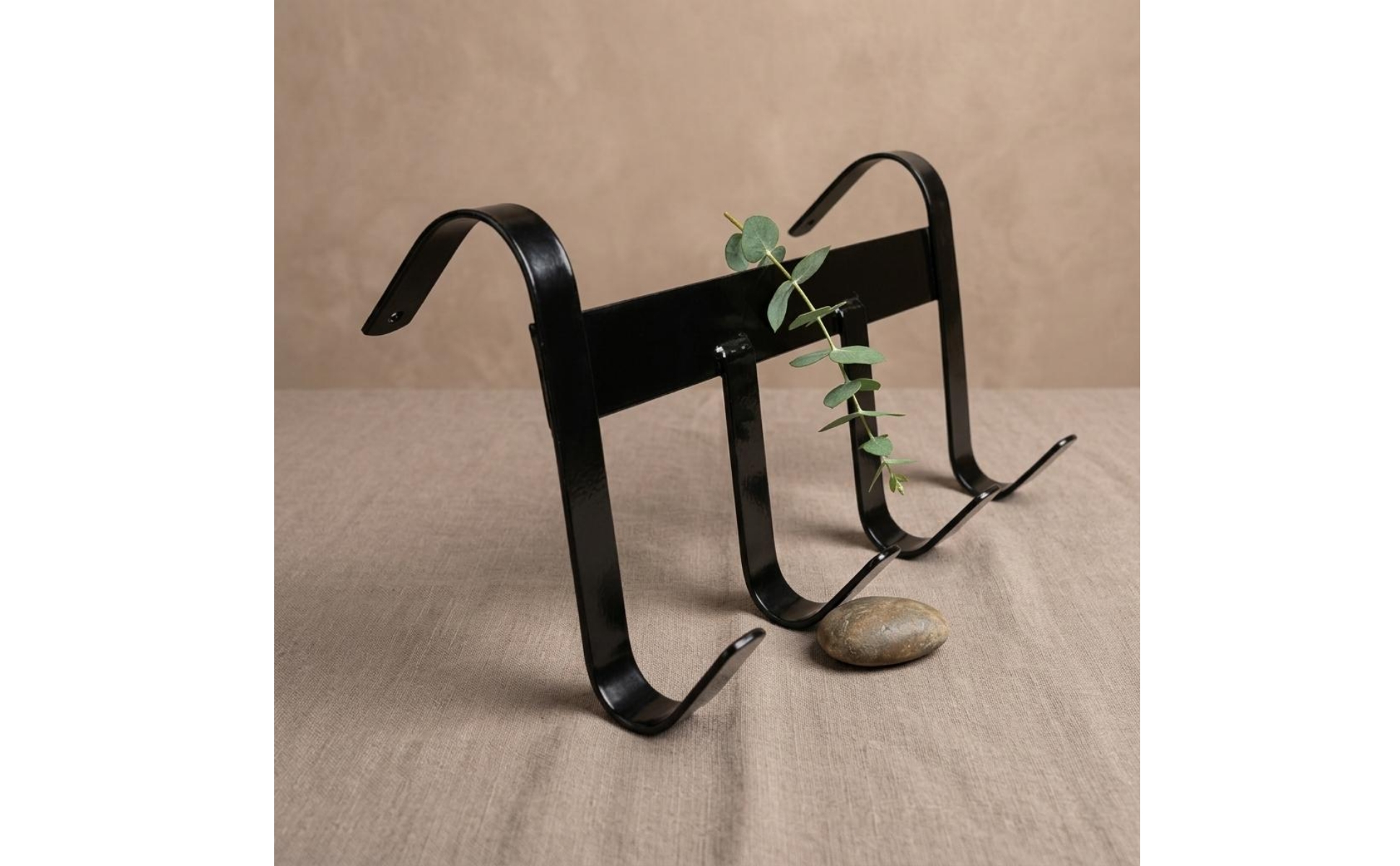 Horse Tack Hook Rack Metal Double Hook Saddle Rack Load-Bearing for Barn, Stable