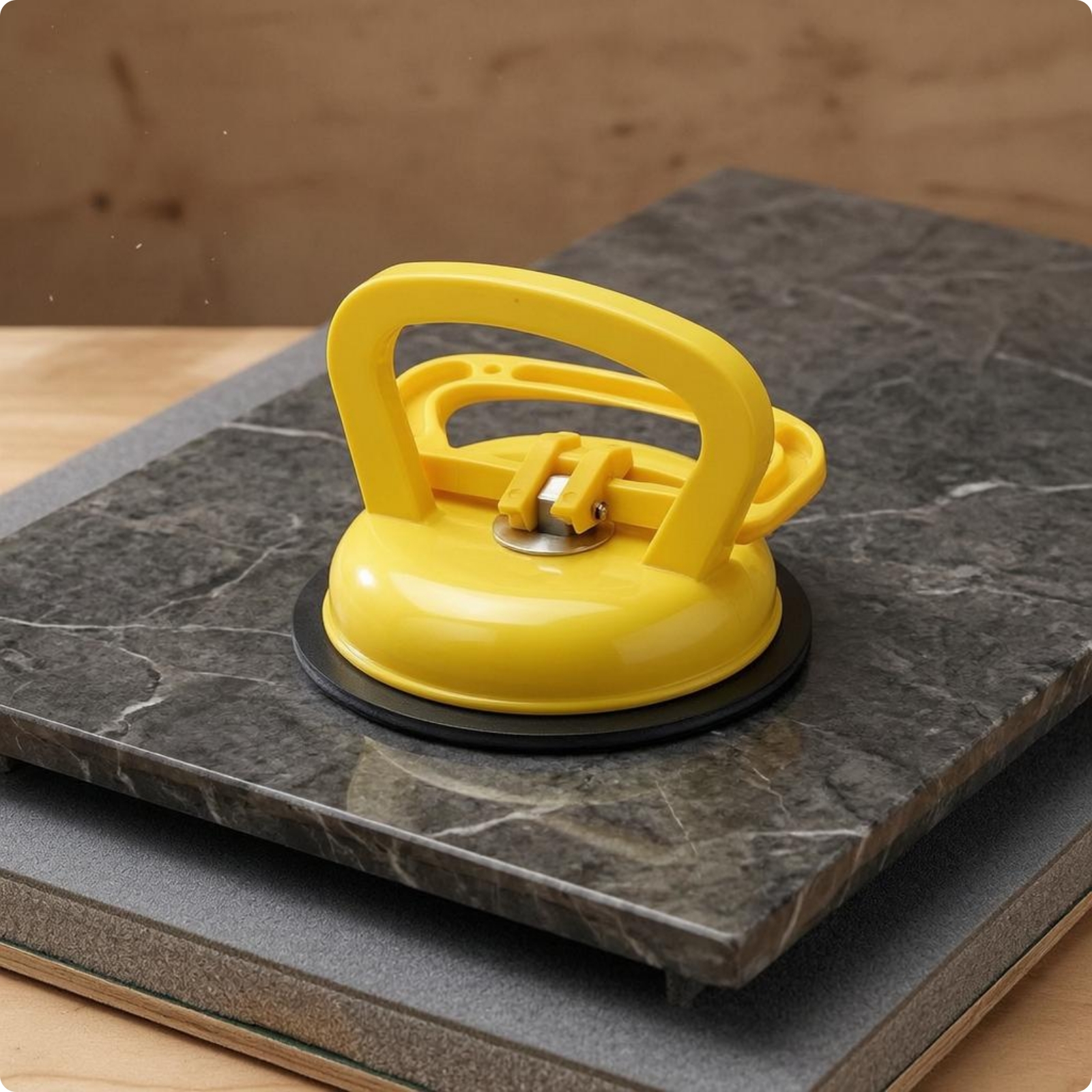 Suction Cup Lifter Textured Grip Glass Lifter Circular Base for Smooth Surfaces