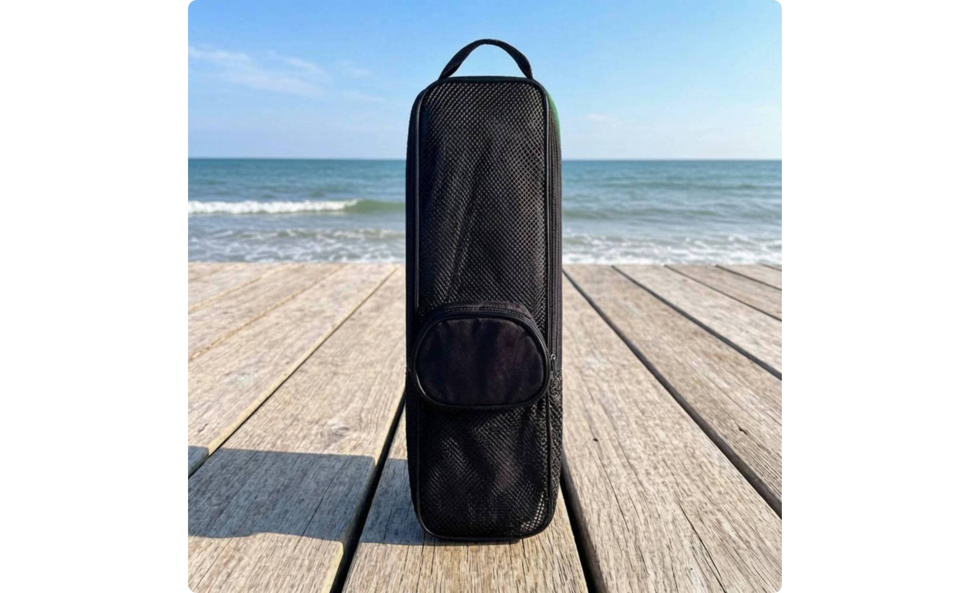 Snorkel Gear Bag PVC Material Mask Fin Bag Adjustable Shoulder Strap for Beach