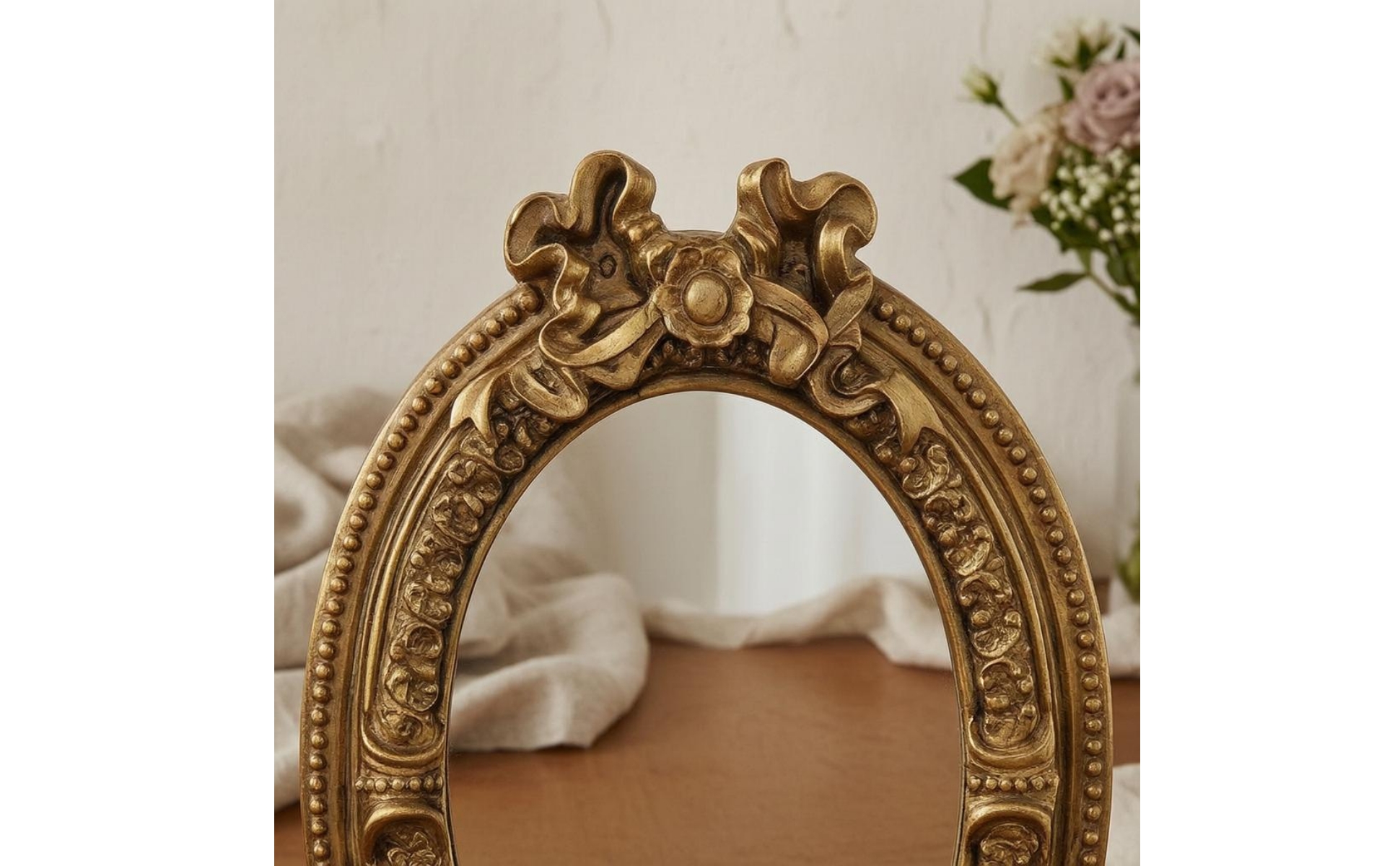 Miroir Ovale Vintage Design Français Miroir sur Pied Vintage