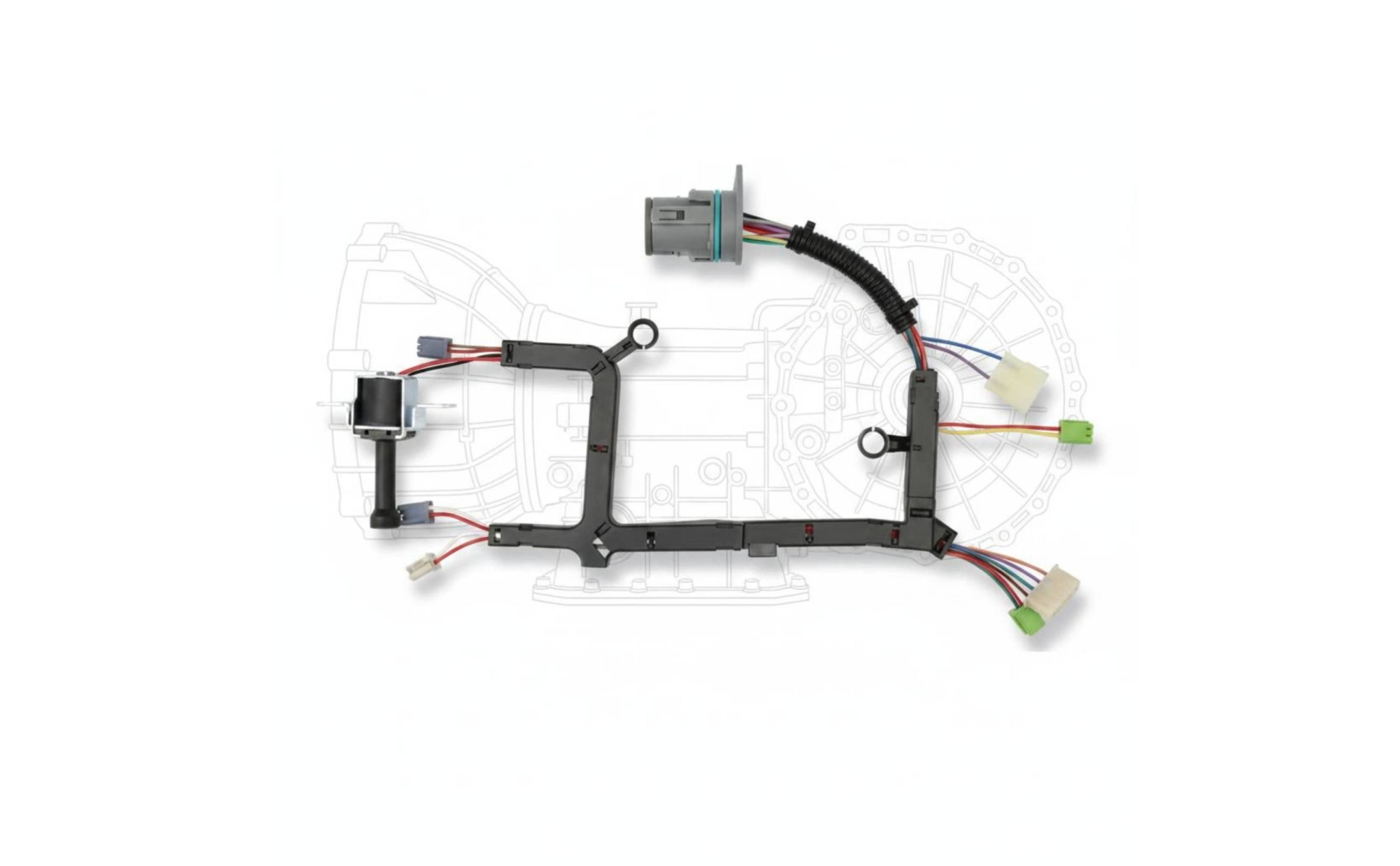 Solenoid Valve Wiring Harness Assembly Corrugated Sleeve