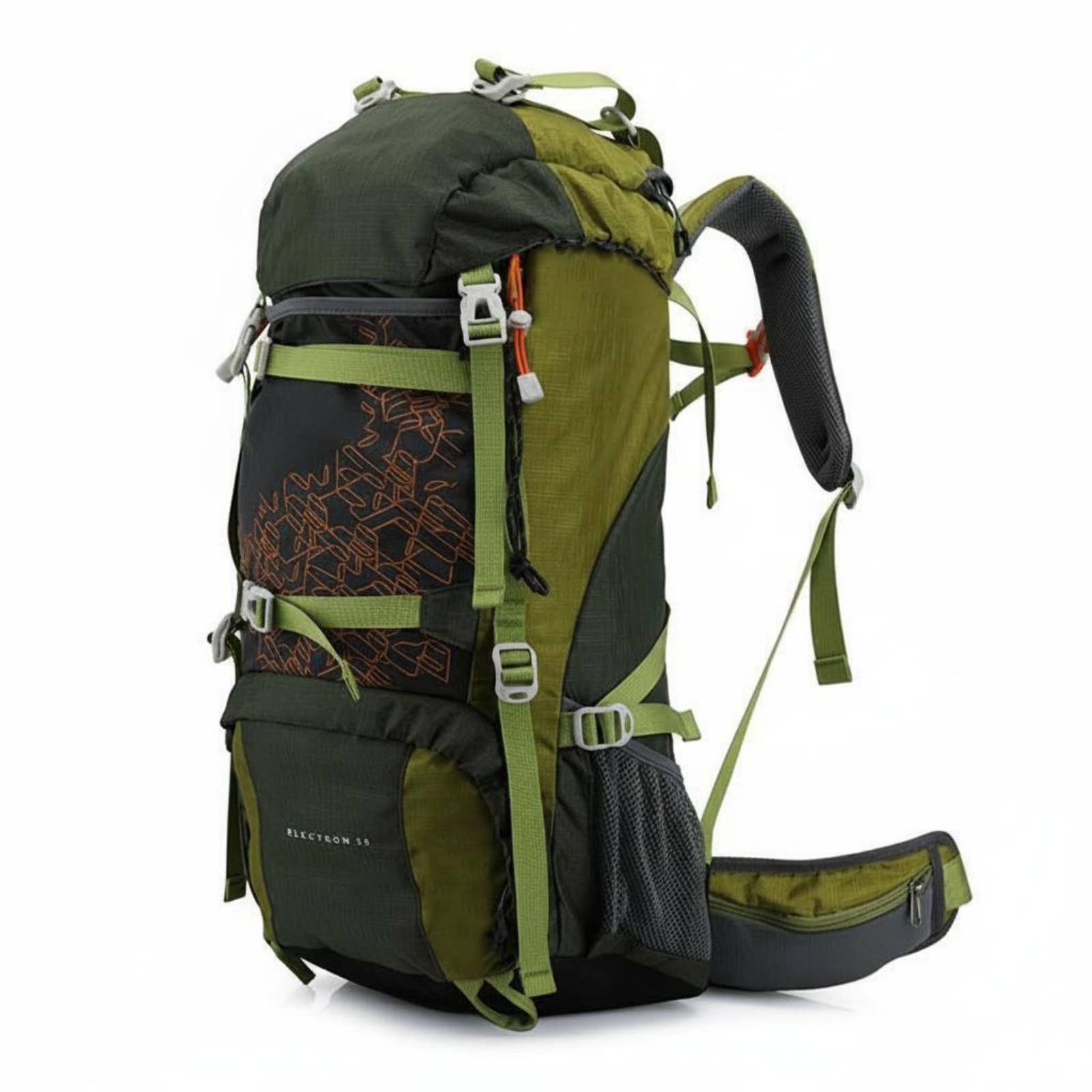 Waterproof Hiking Backpack Lightweight Large Capacity Backpack Padded Shoulder Straps Travel Pack for Sports