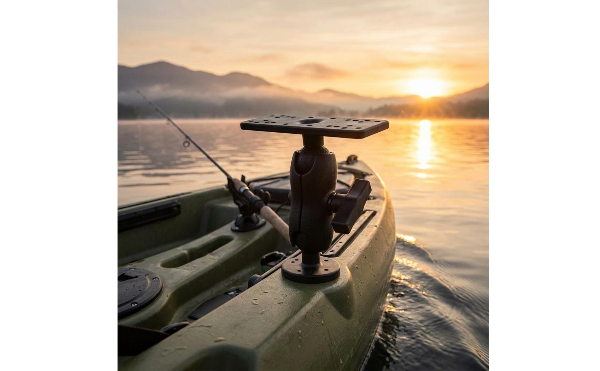 Kayak Underwater Scanner Mount Easy Installation 360 Degree Underwater Scanner