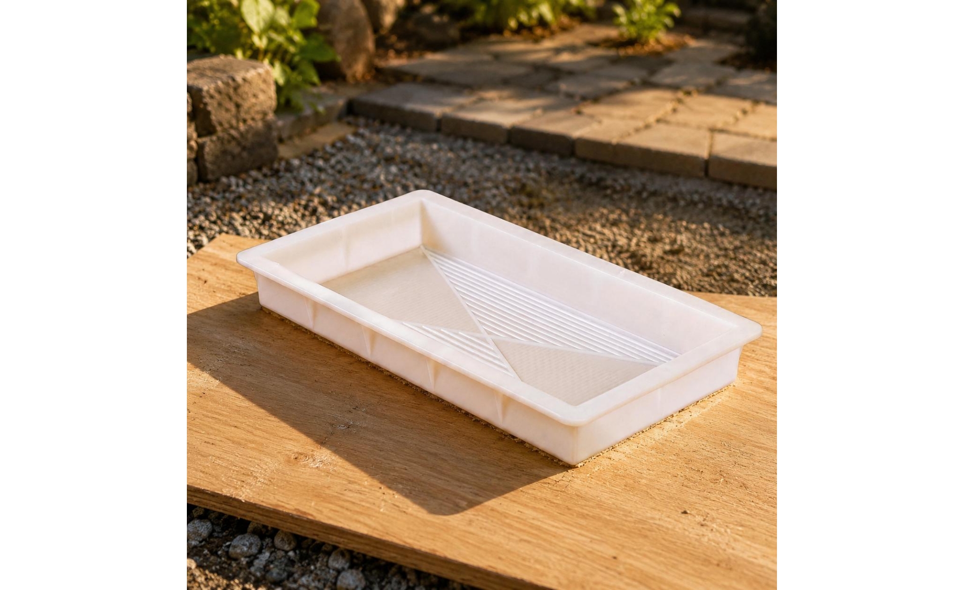 Plastic Paving Mold Antique-Style Rectangular Brick Mold Patterned