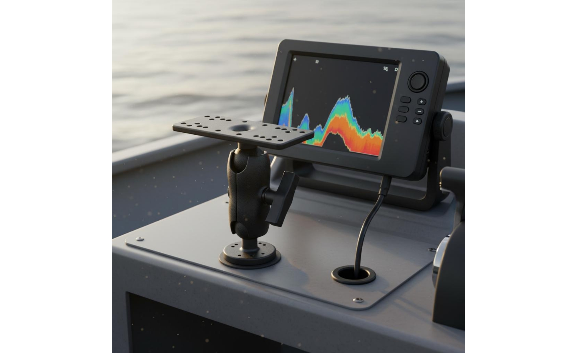 Kayak Underwater Scanner Mount Easy Installation 360 Degree Underwater Scanner