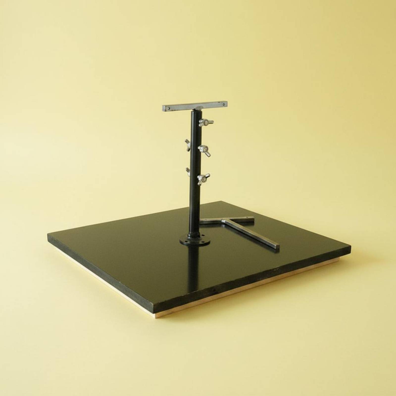 Holz-Metall-Ständer Holzbasis verstellbarer Ständer schwarze Oberfläche - Produktbild 4