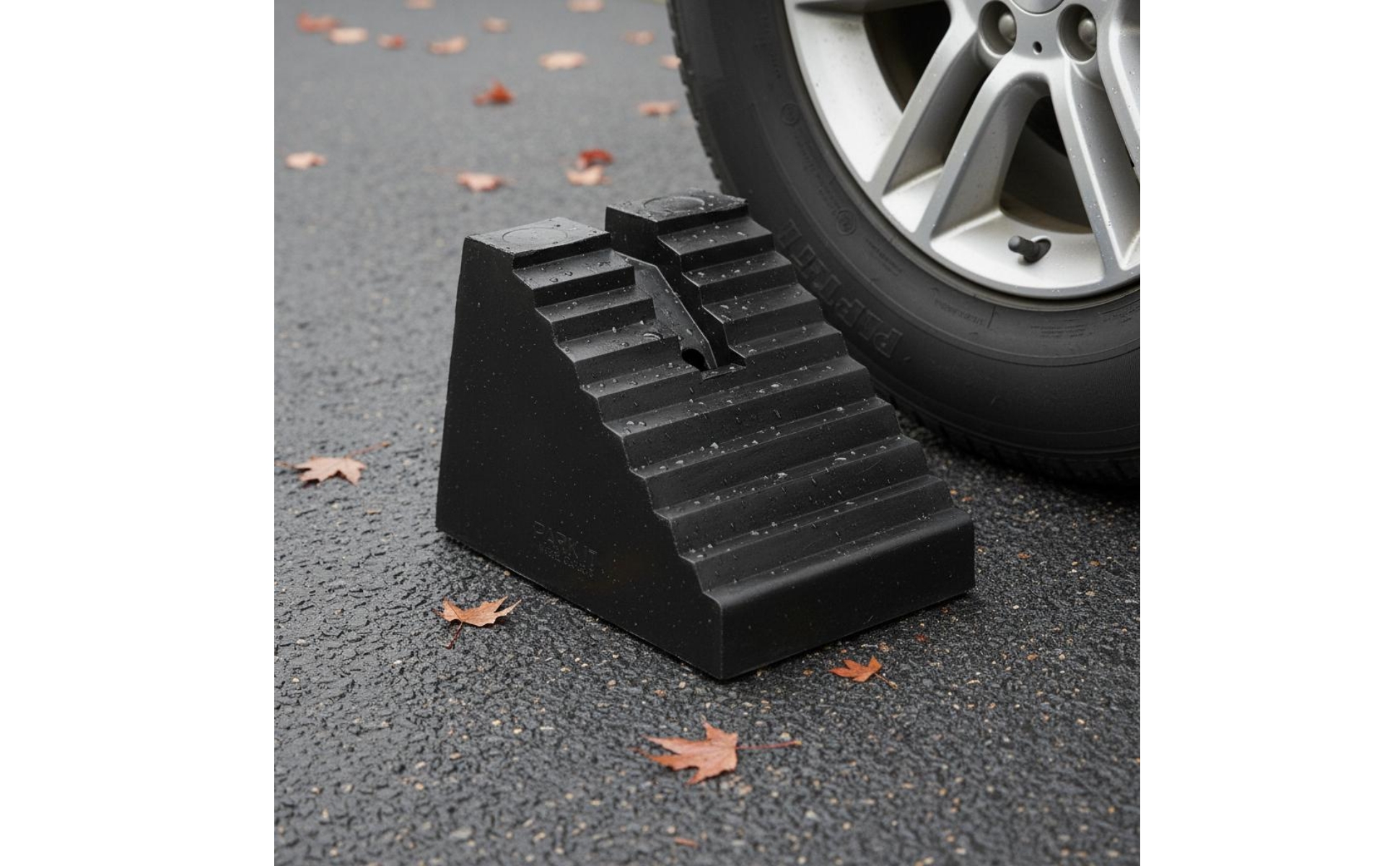 Gummi-Radkeil Keilförmig Parkkeil Einteilig für Parken