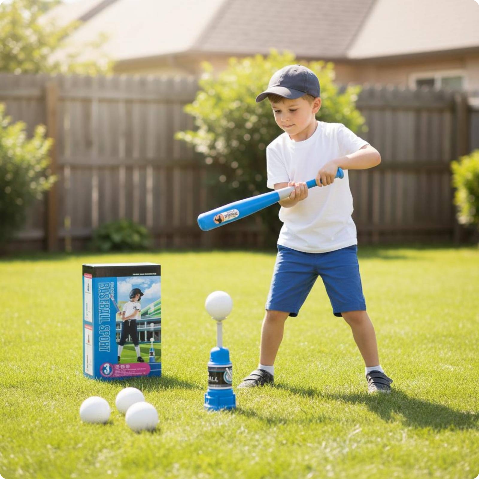 Handpresswerfer aus Plastik Baseballwerfer runder Standfuß