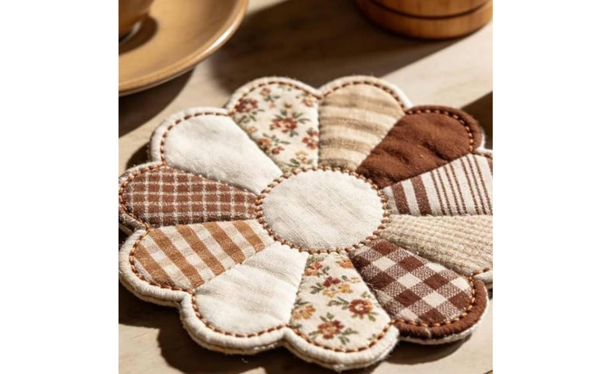 88 Pieces Patchwork-Schablonenset Blütenform Blütenblattschablone Pappe