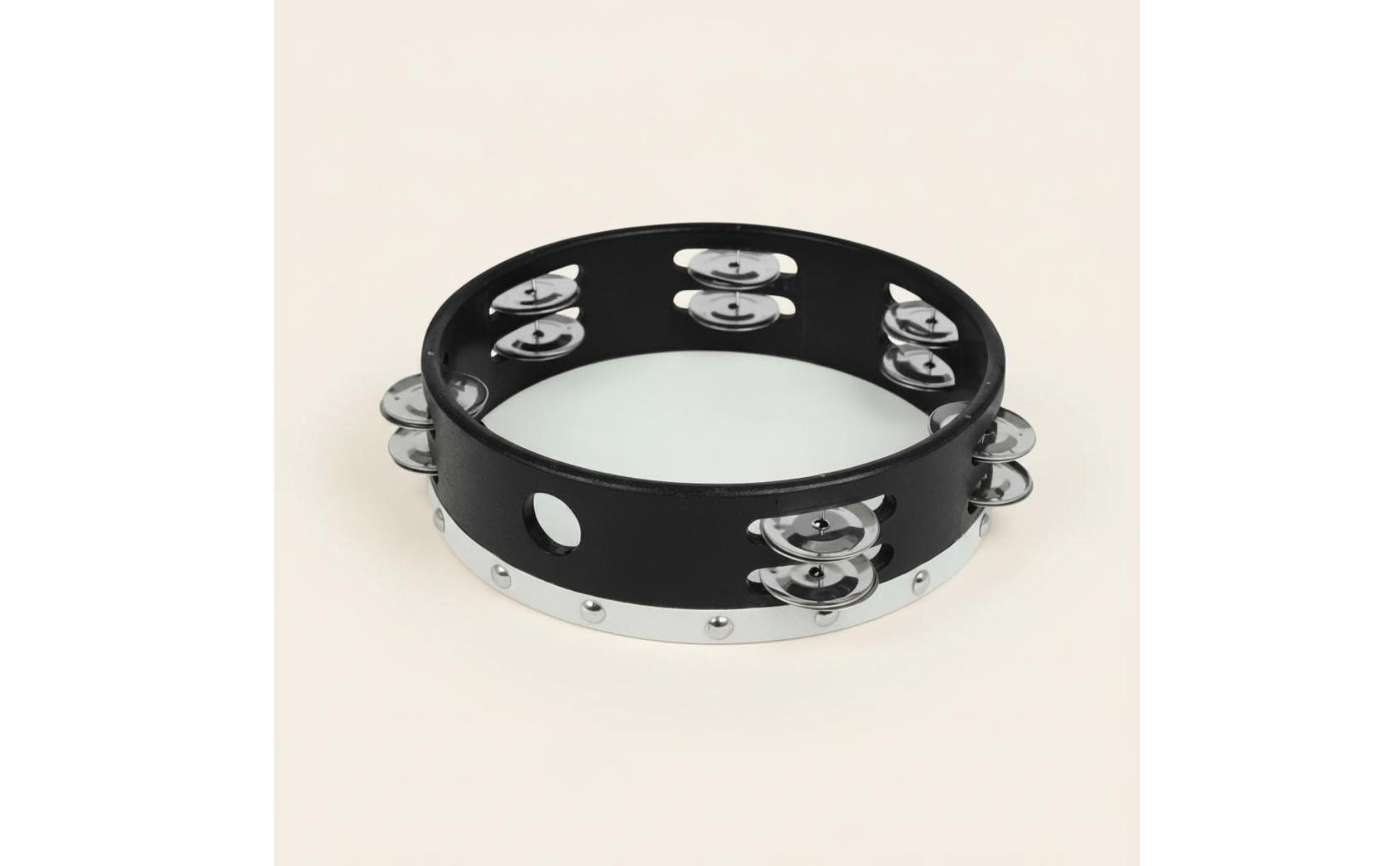 2 Pieces Hand Tambourine Easy to Play Wooden Tambourine Jingle Sound
