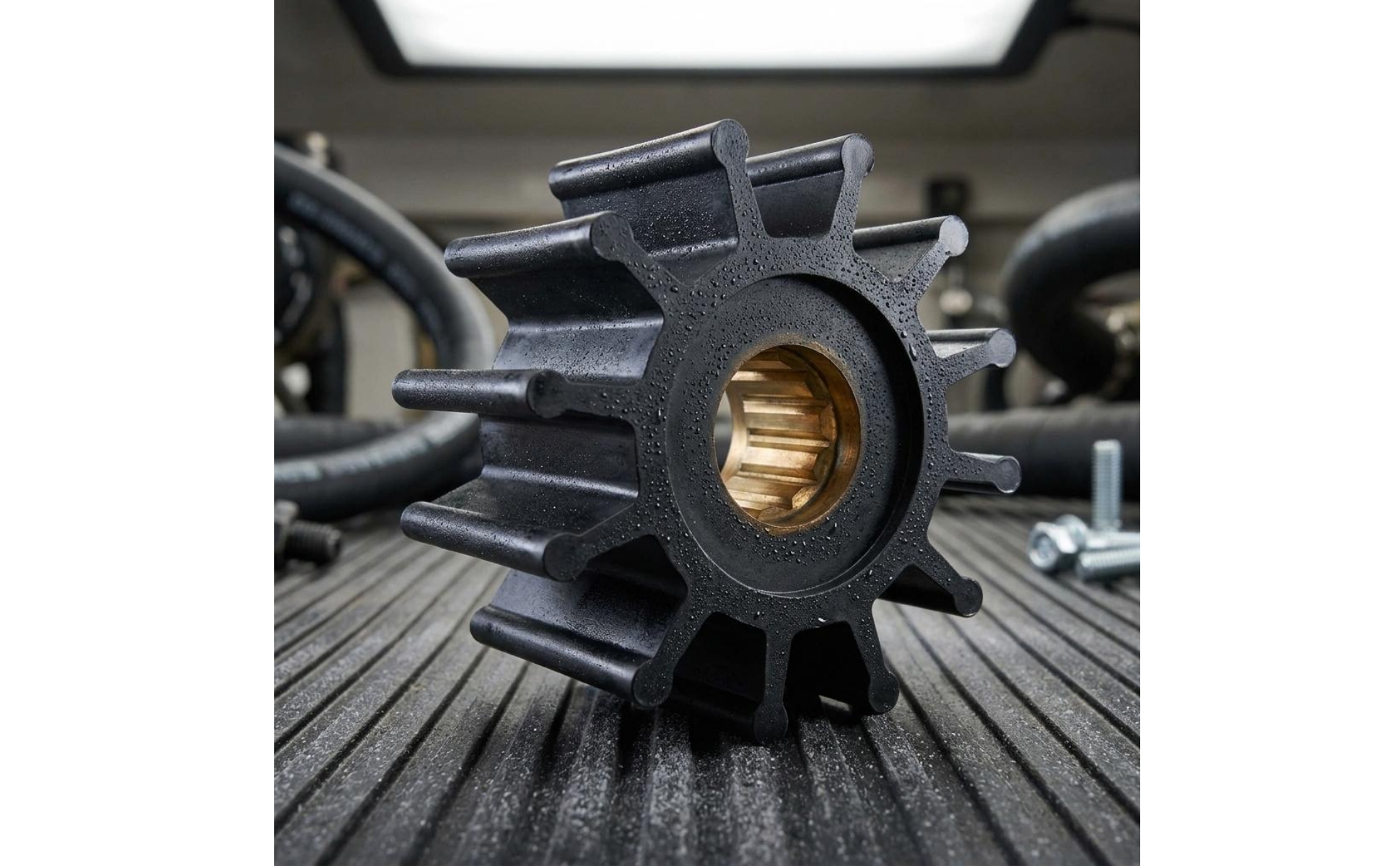 Flexible Impeller 129470-42530 Splined Impeller Black