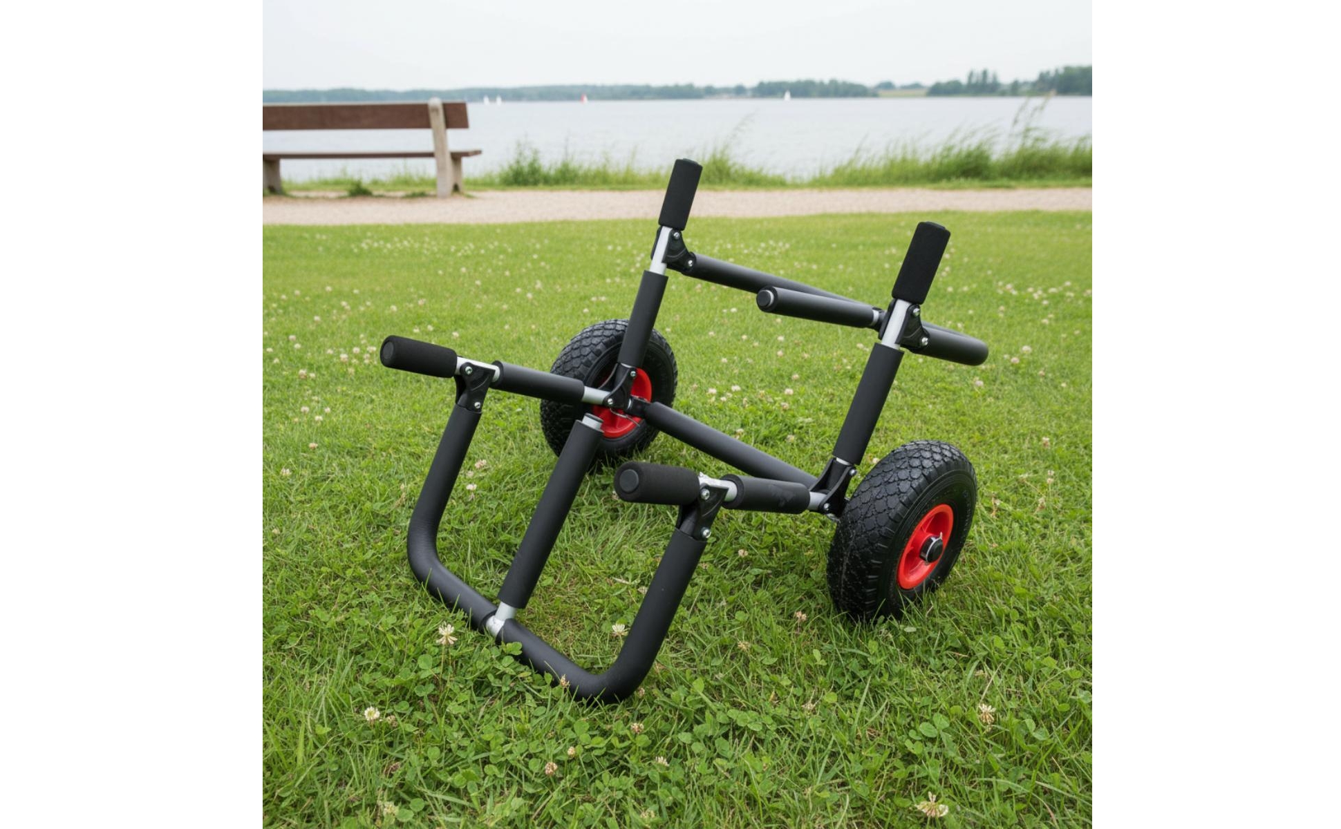 Foldable Aluminum Hauling Rack Padded Watercraft Carrier Rack Cylindrical Frame