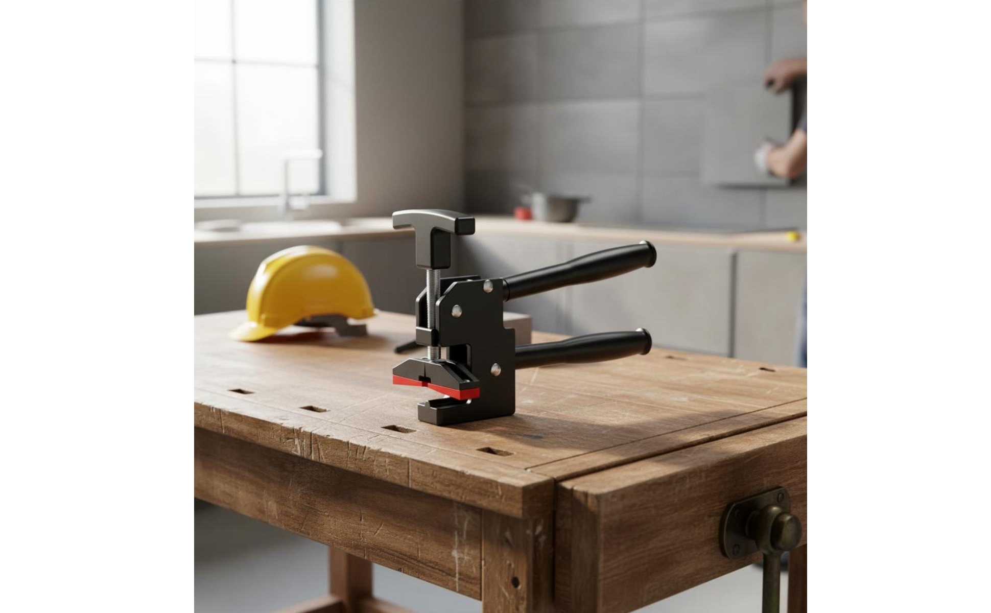Tile Breaking Clamp Screw-Tightened Upper Press Clamp T-Handle