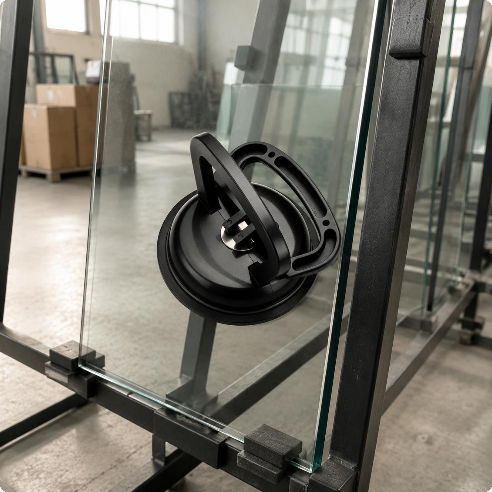 Single Suction Cup Lifter ABS Body Material Handling Tool Lever Lock