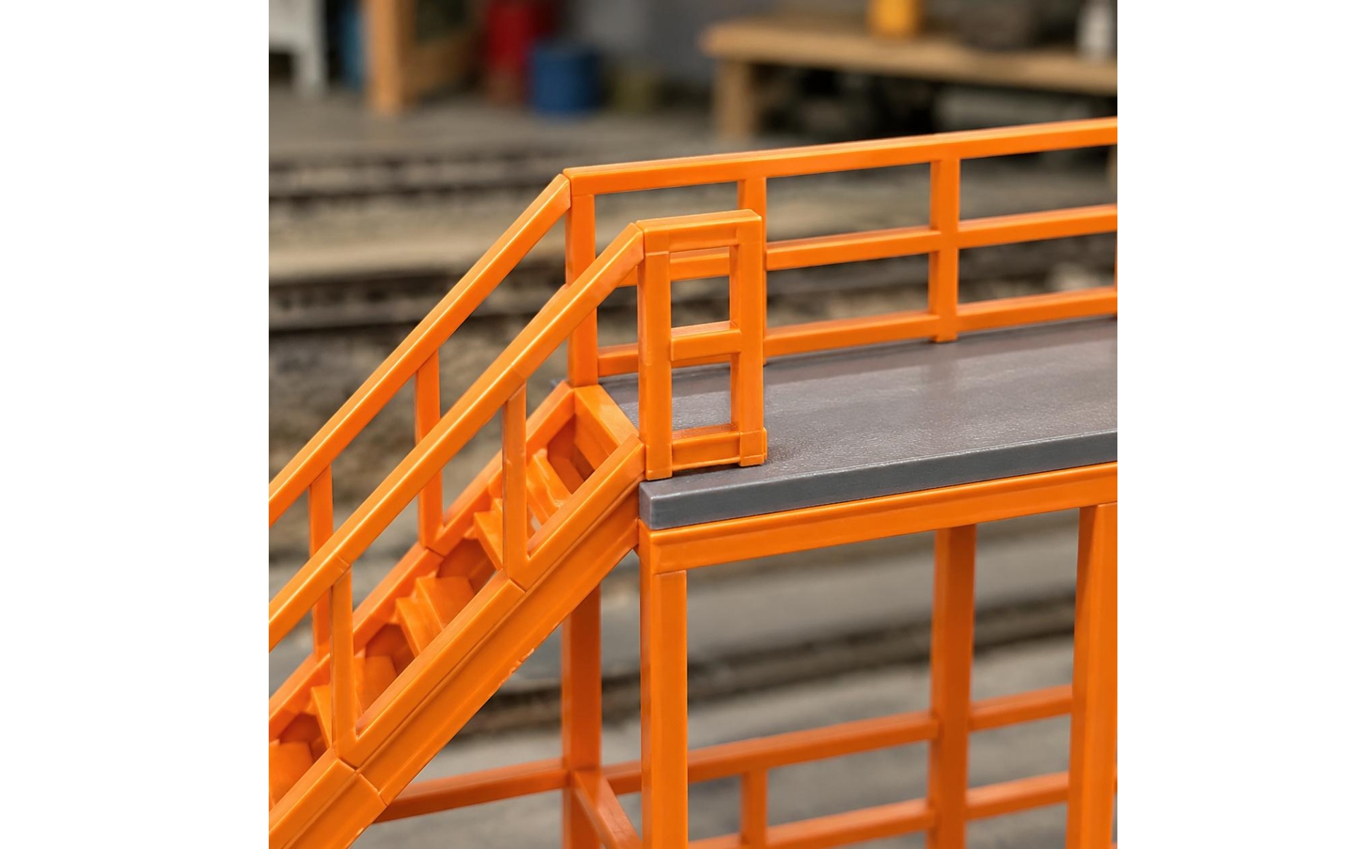 Double-Deck Rail Maintenance Platform Scene Decoration Railway Repair Trestle