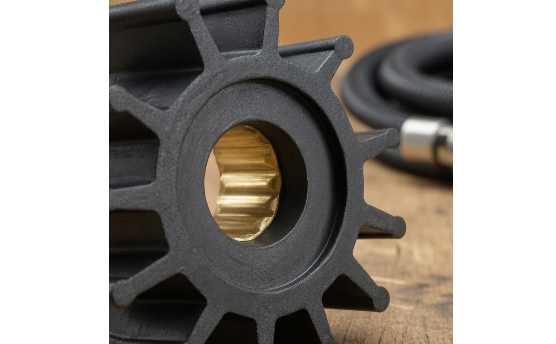 Flexible Impeller 129470-42530 Splined Impeller Black