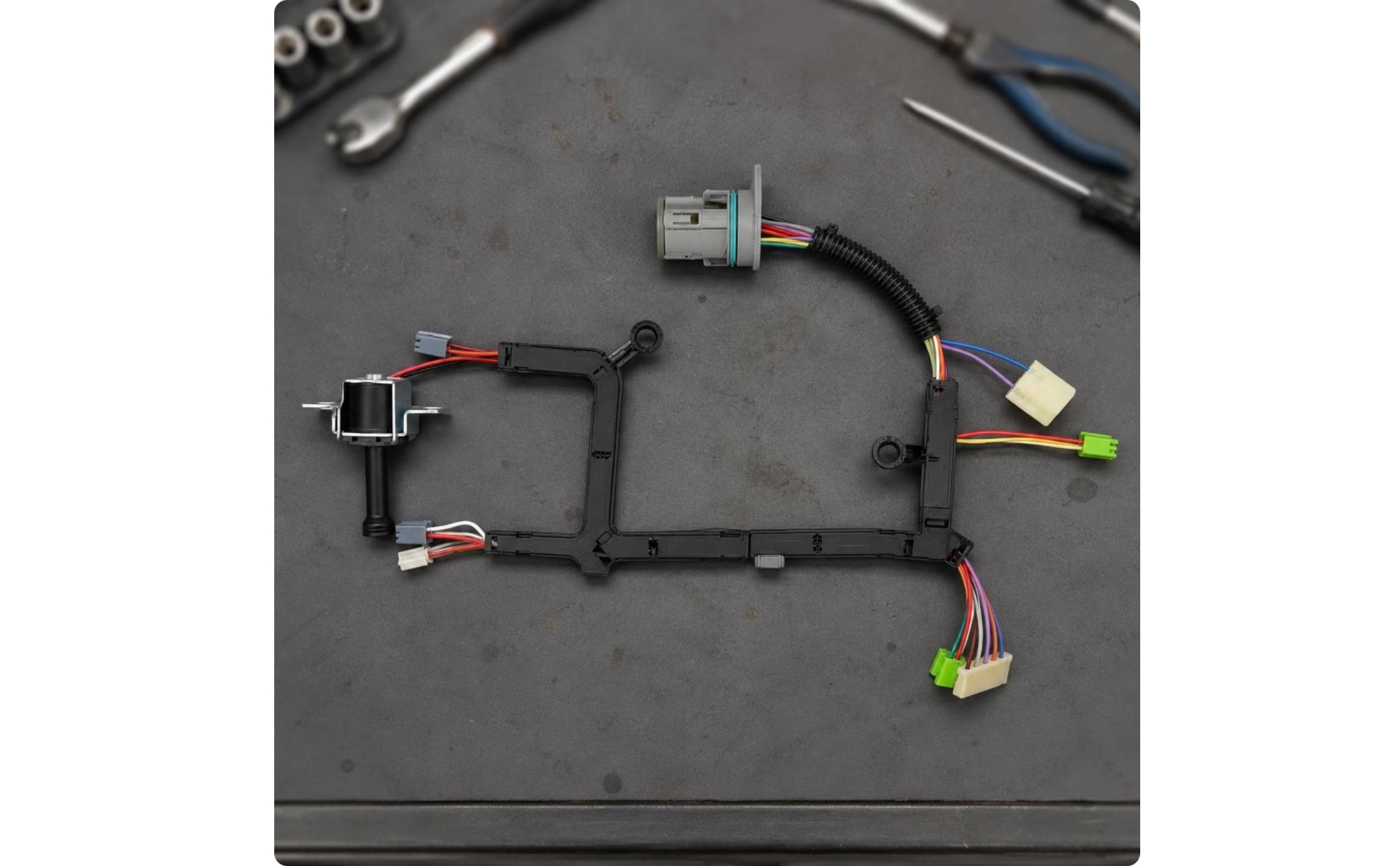 Solenoid Valve Wiring Harness Assembly Corrugated Sleeve